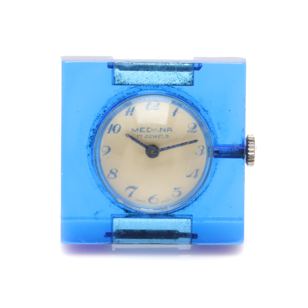 Medana Modernist Lucite Watch Face