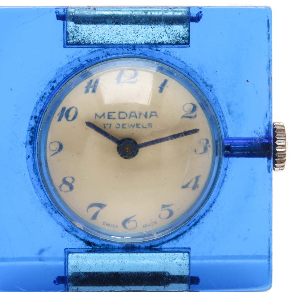 Medana Modernist Lucite Watch Face