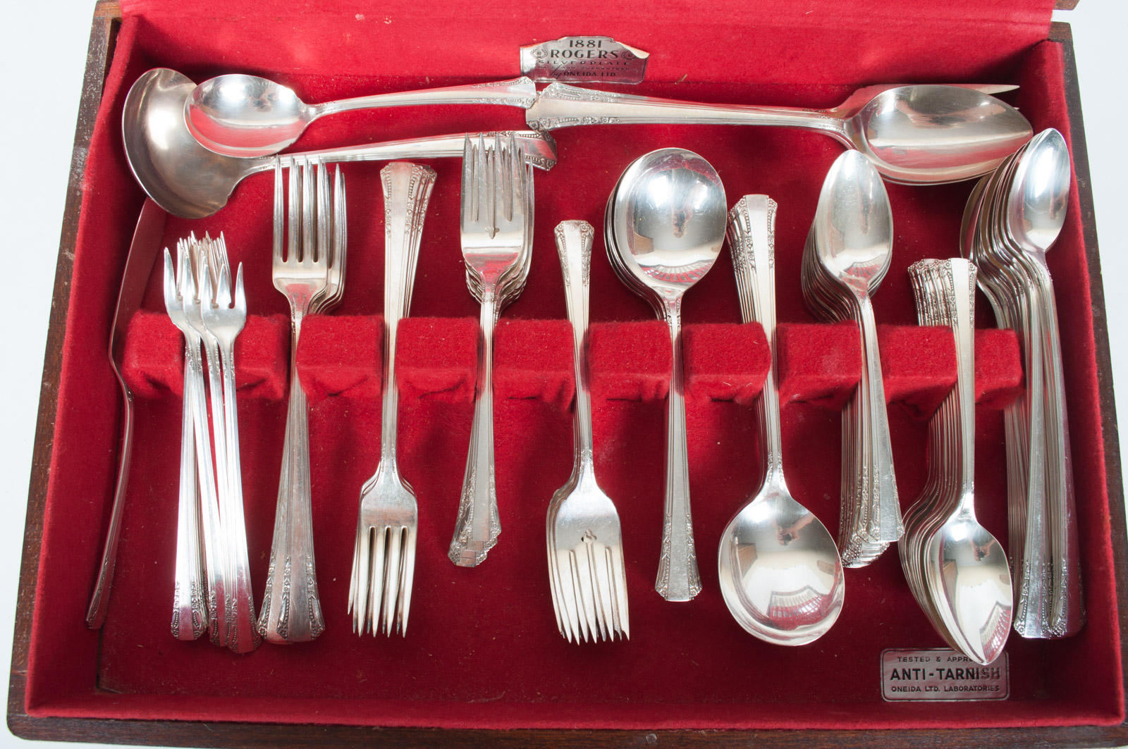 Vintage 1881 Rogers Silver Plate "Del Mar" Flatware by Oneida Ltd.