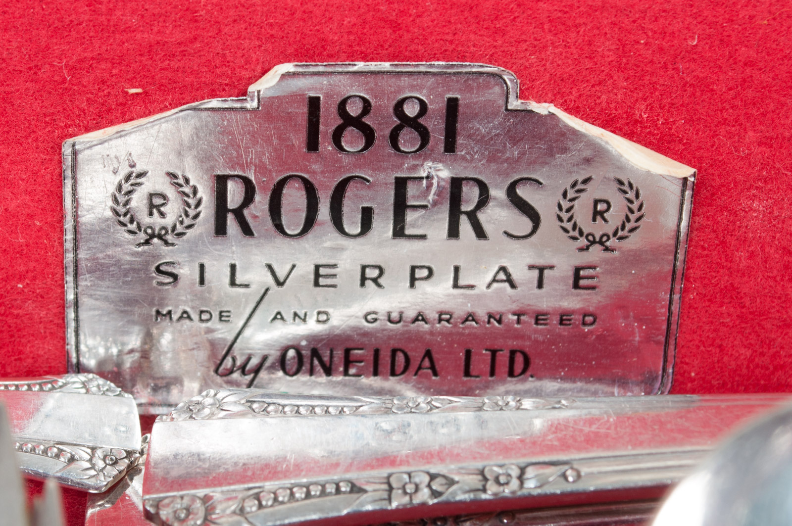 Vintage 1881 Rogers Silver Plate "Del Mar" Flatware by Oneida Ltd.