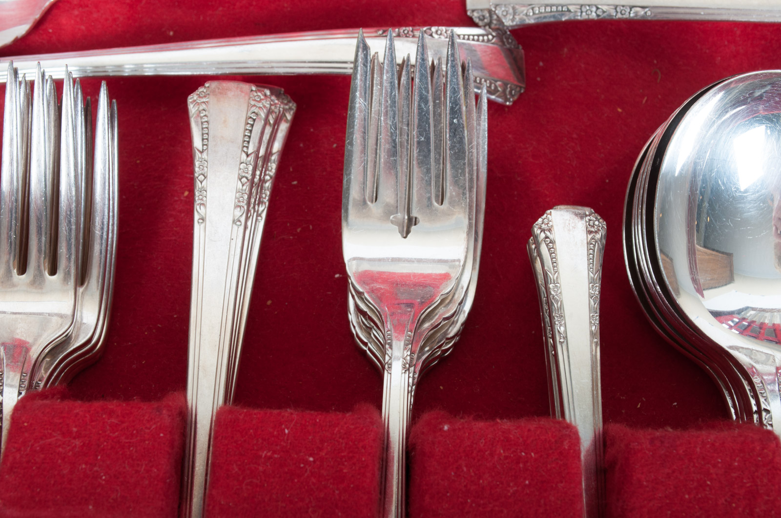 Vintage 1881 Rogers Silver Plate "Del Mar" Flatware by Oneida Ltd.