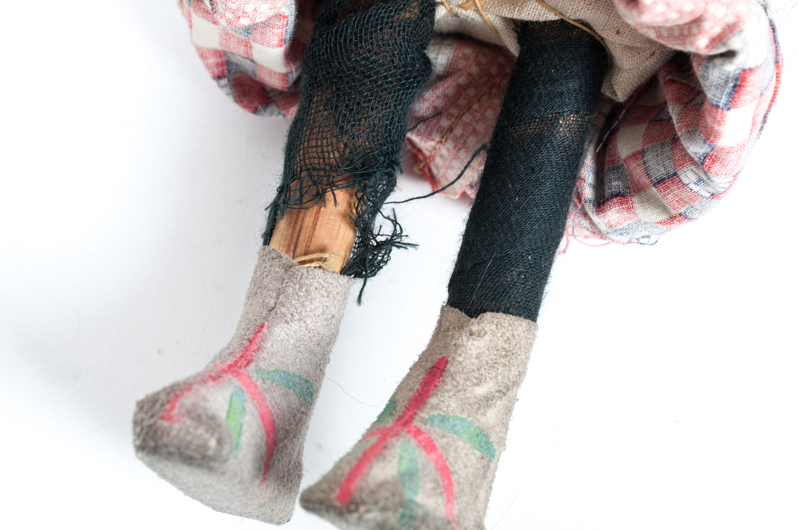 Vintage Skookum Native American Style Doll Including Kewpie Celluloid Eye Doll