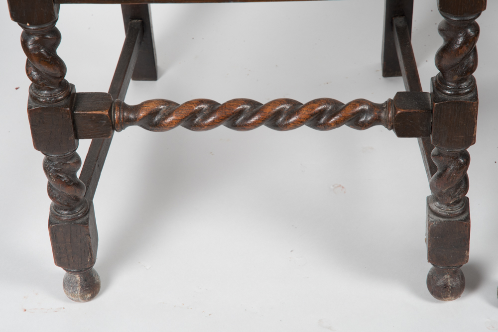 Antique Renaissance Style Oak Dining Chairs