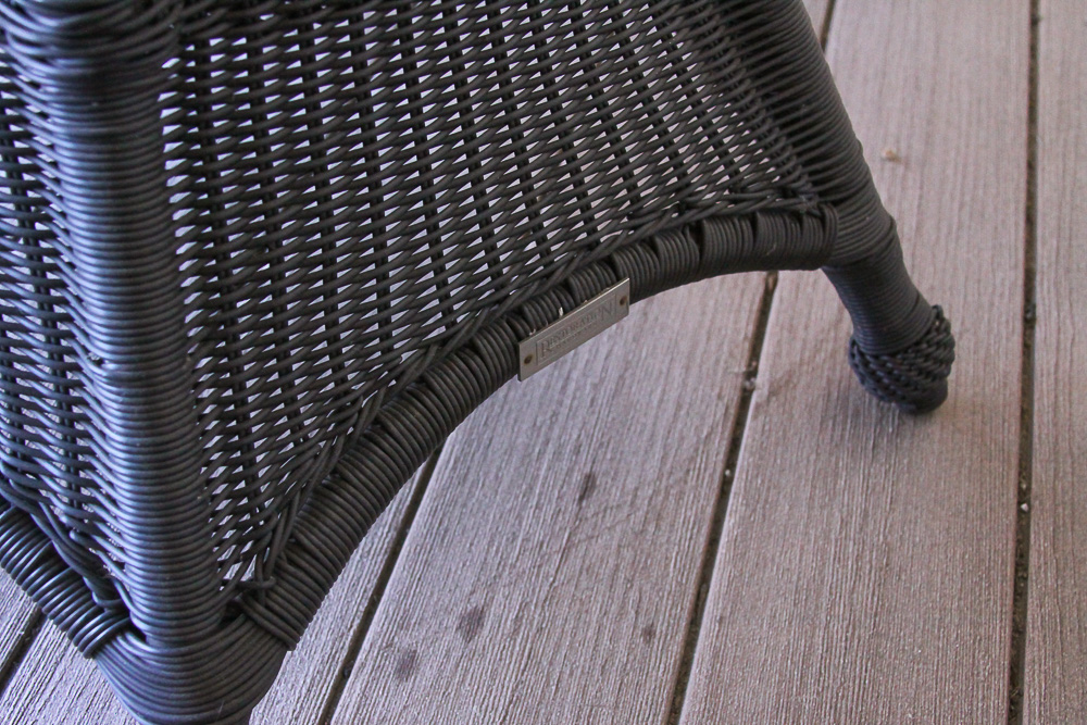 Restoration Hardware Wicker Armchairs and Table