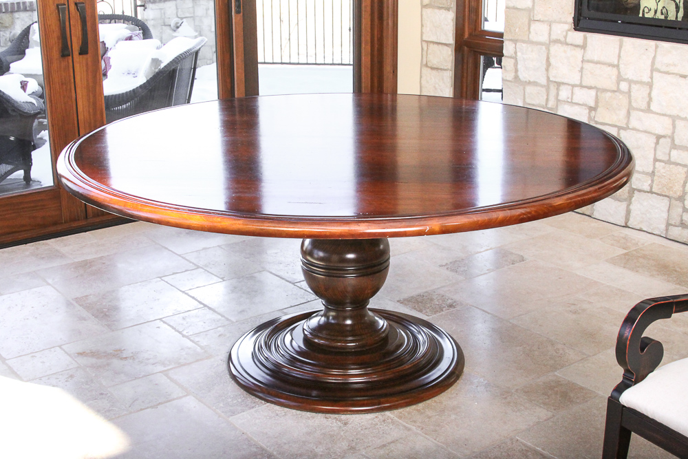 "Asolo" Pedestal Dining Table by Arhaus