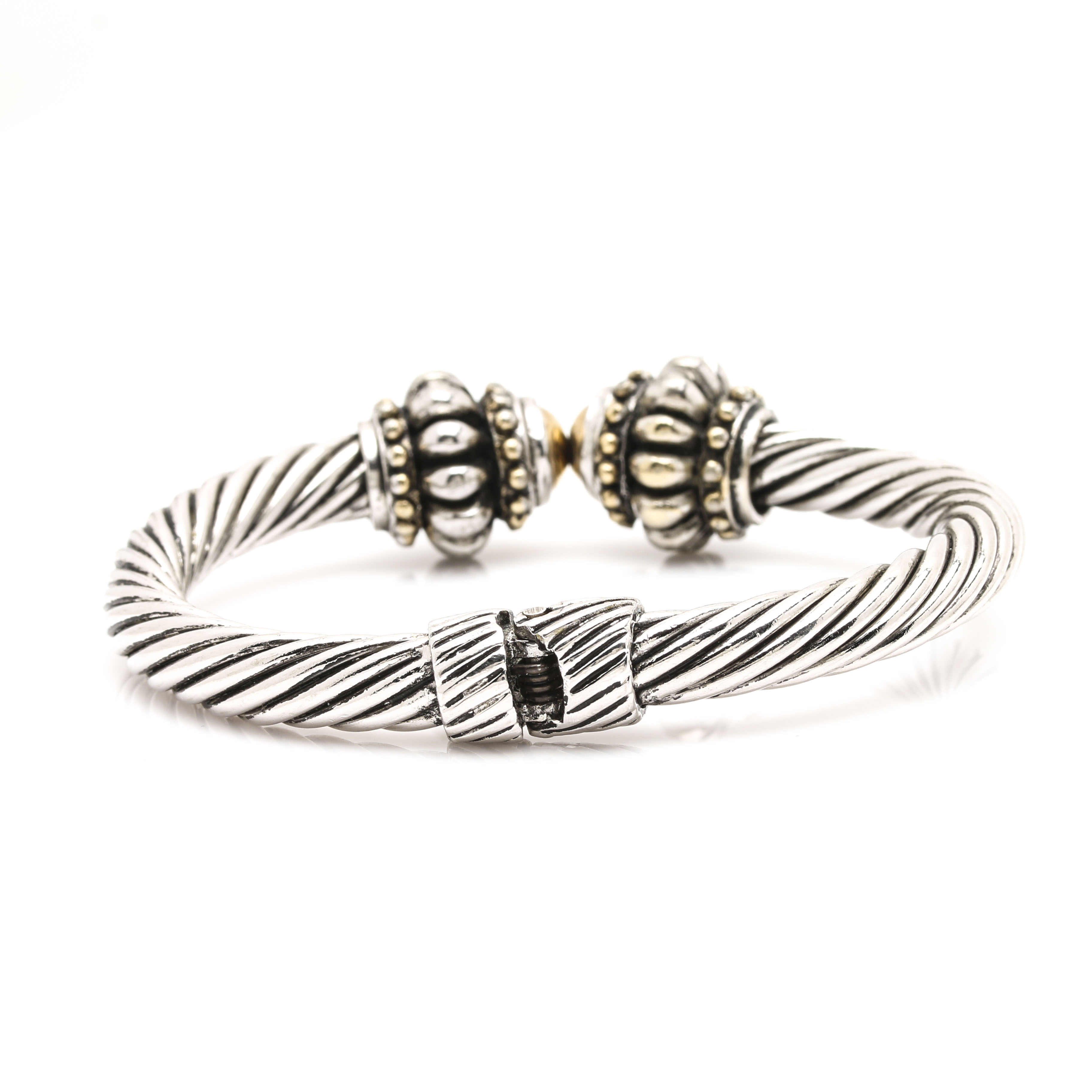 Visage Fashion Watch with Stacking Bangle Bracelet