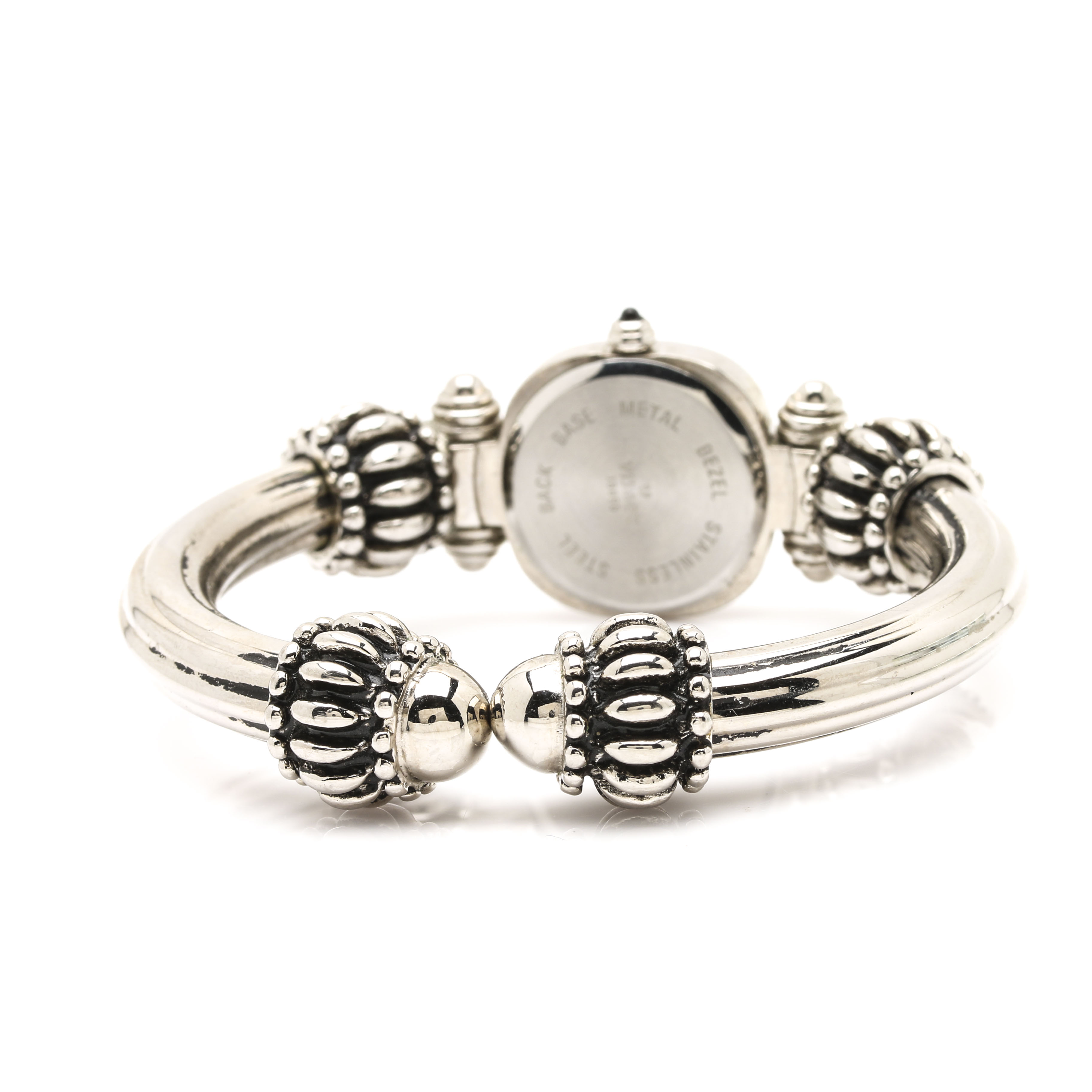 Visage Fashion Watch with Stacking Bangle Bracelet