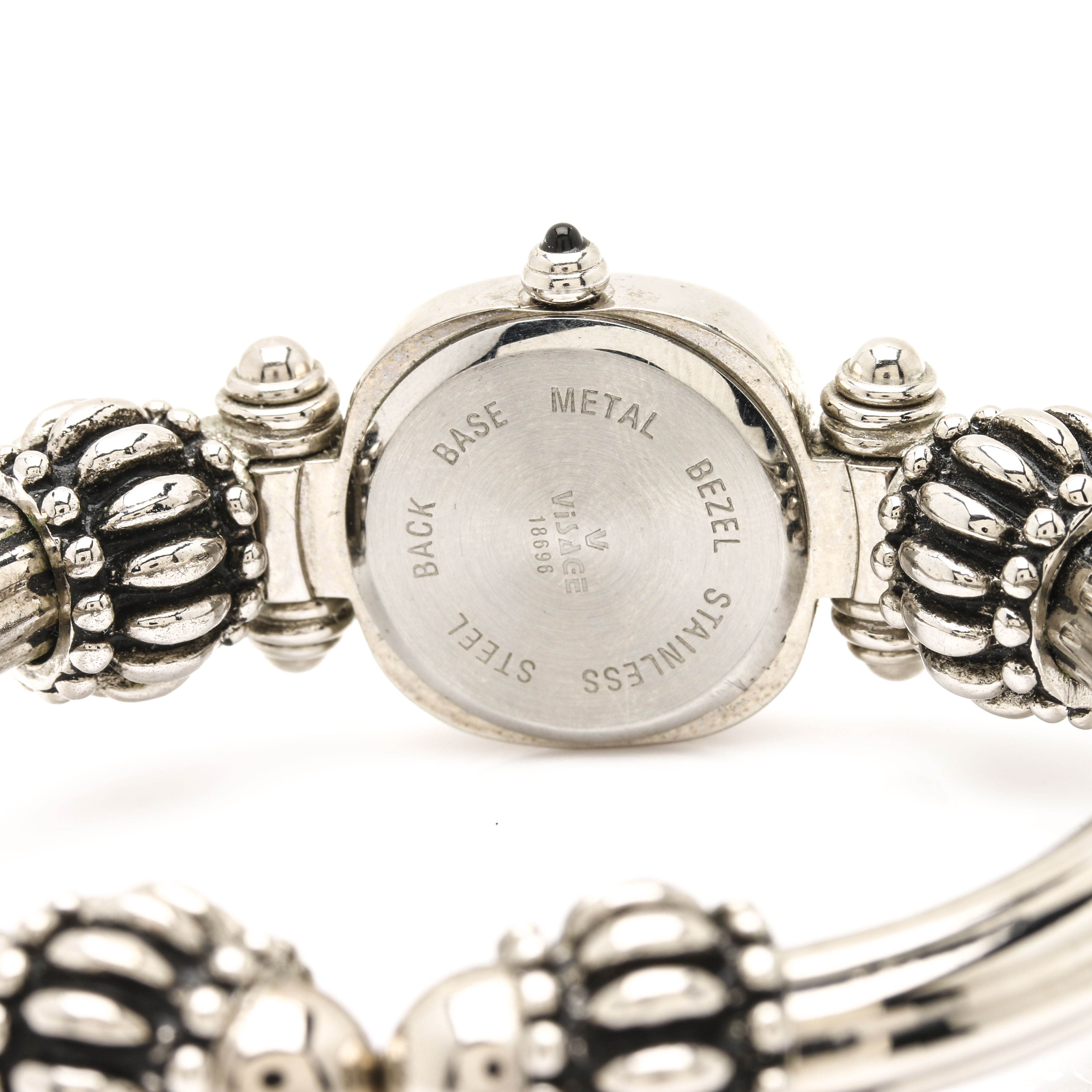 Visage Fashion Watch with Stacking Bangle Bracelet