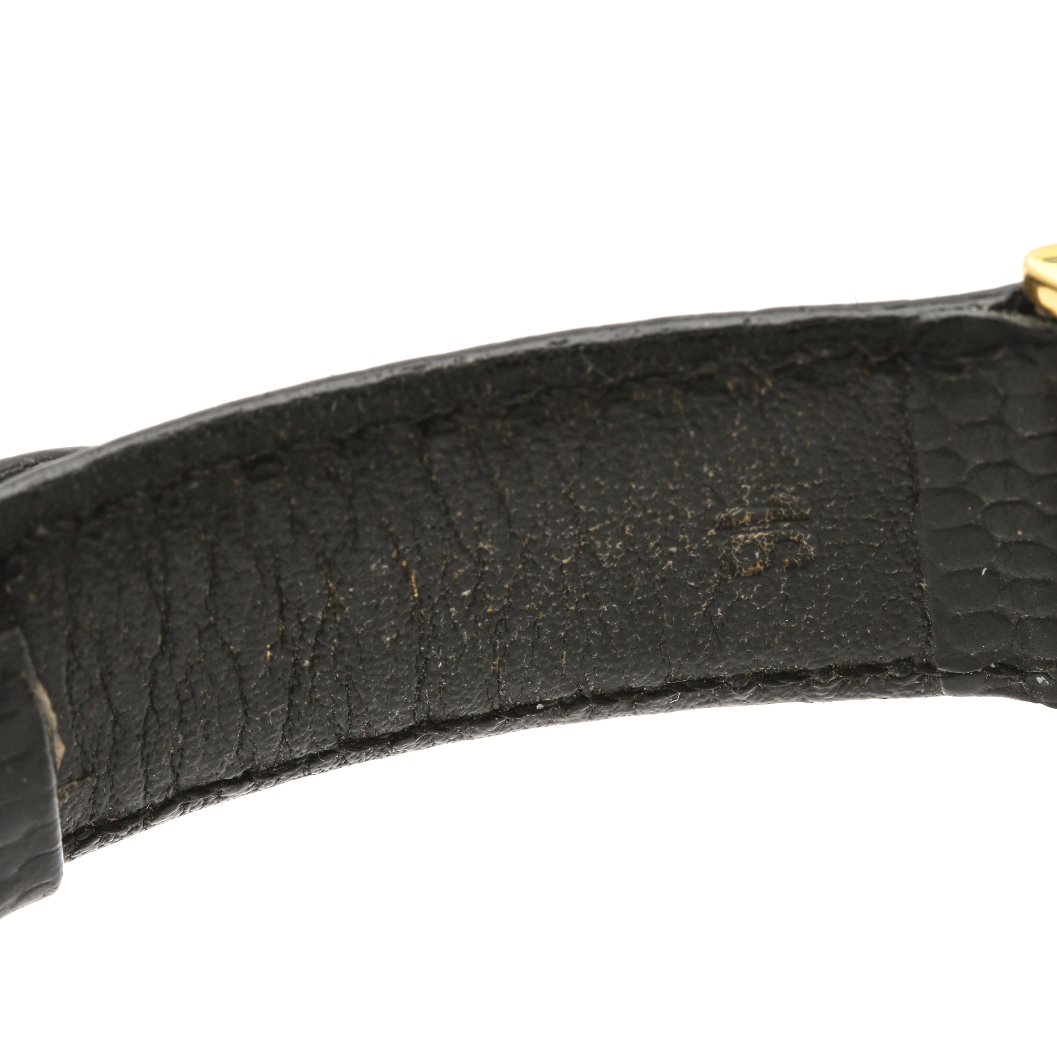 Fendi Gold Tone Leather Watch