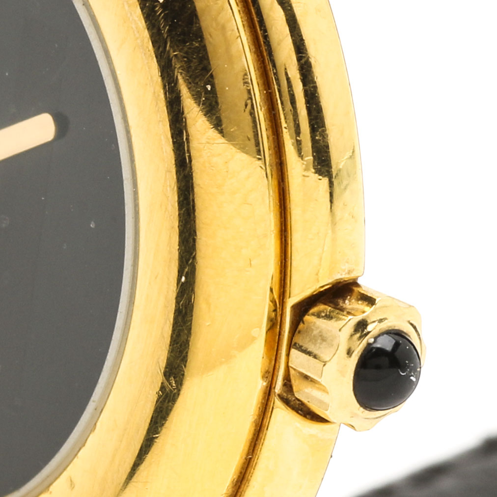 Fendi Gold Tone Leather Watch