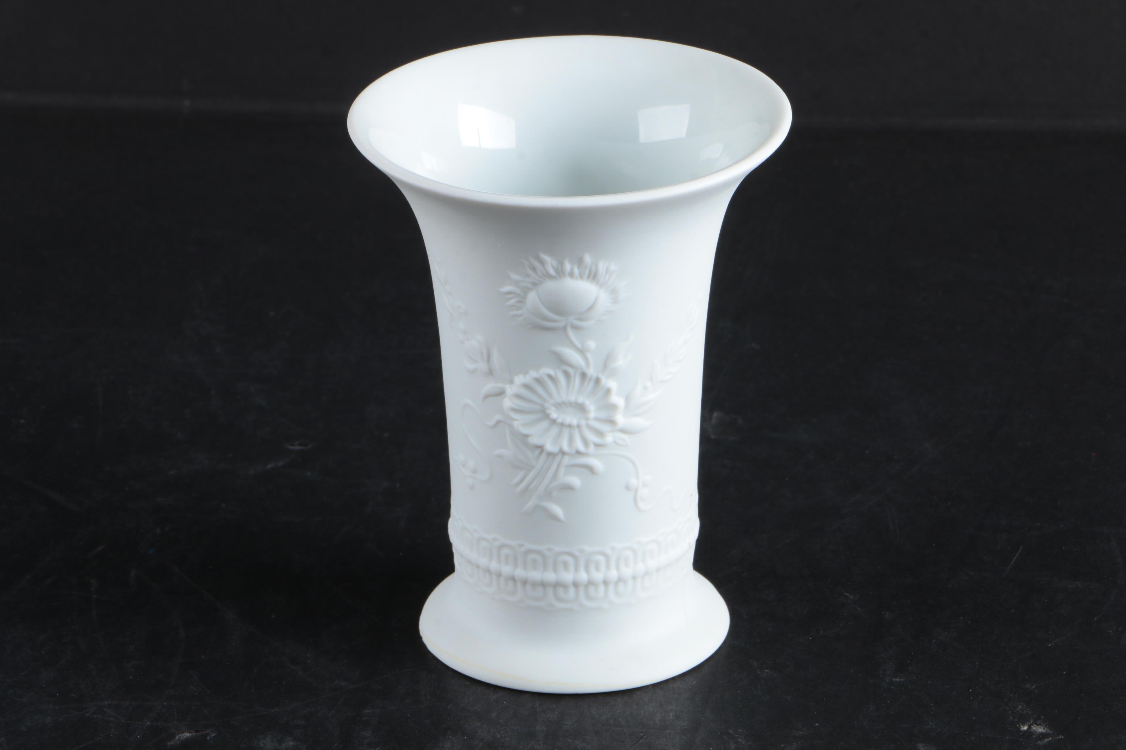 Mid-century Kaiser Bisque Porcelain Vases