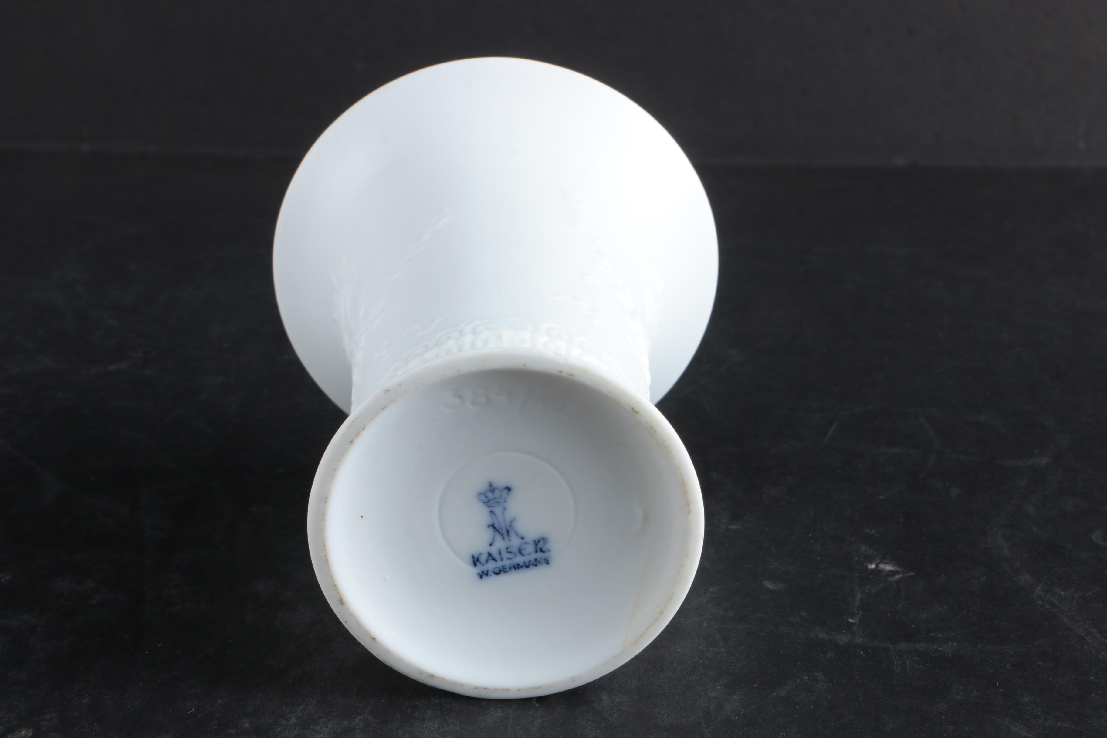 Mid-century Kaiser Bisque Porcelain Vases