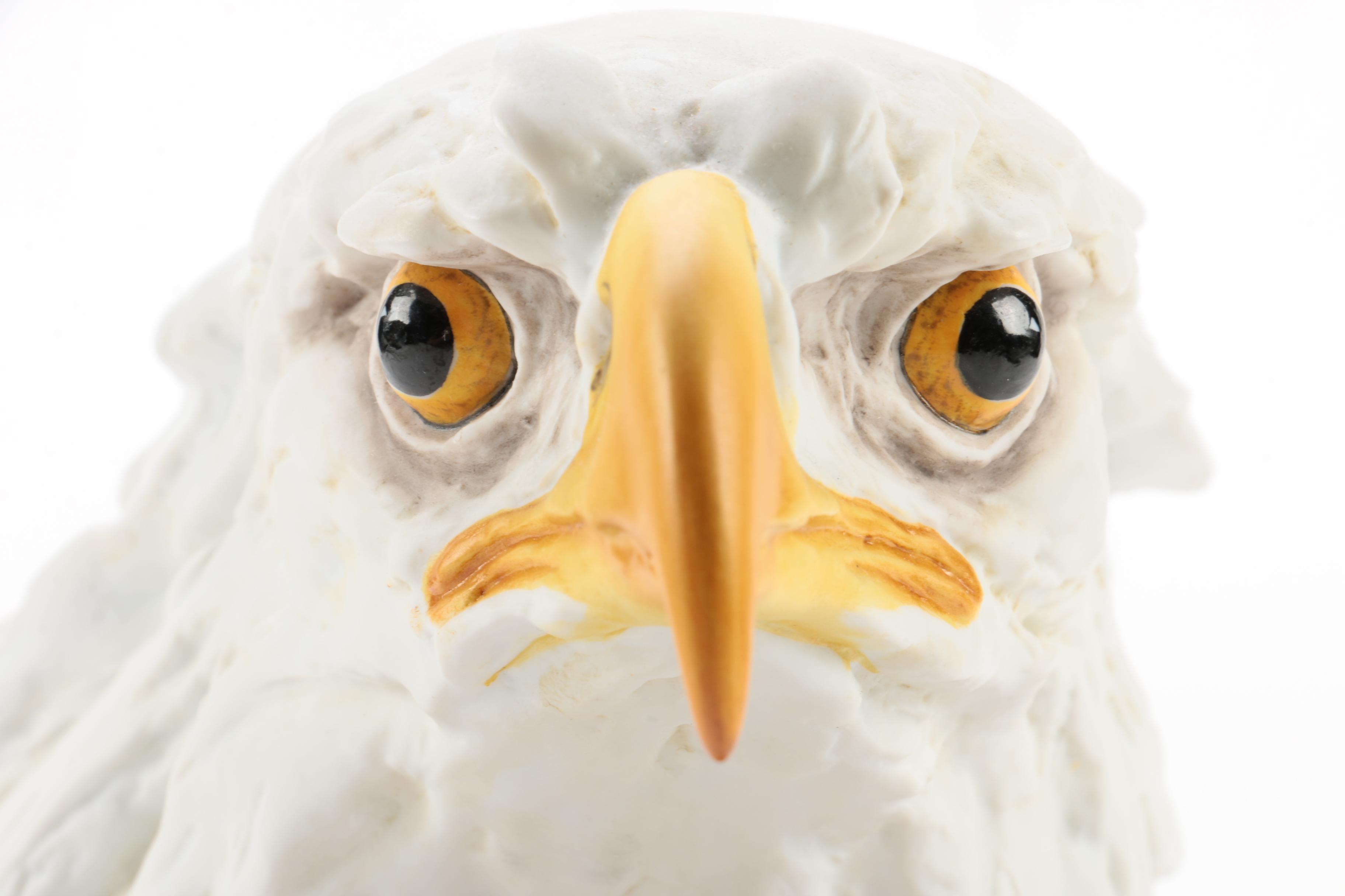 Kaiser Porcelain Eagle Head Figurine