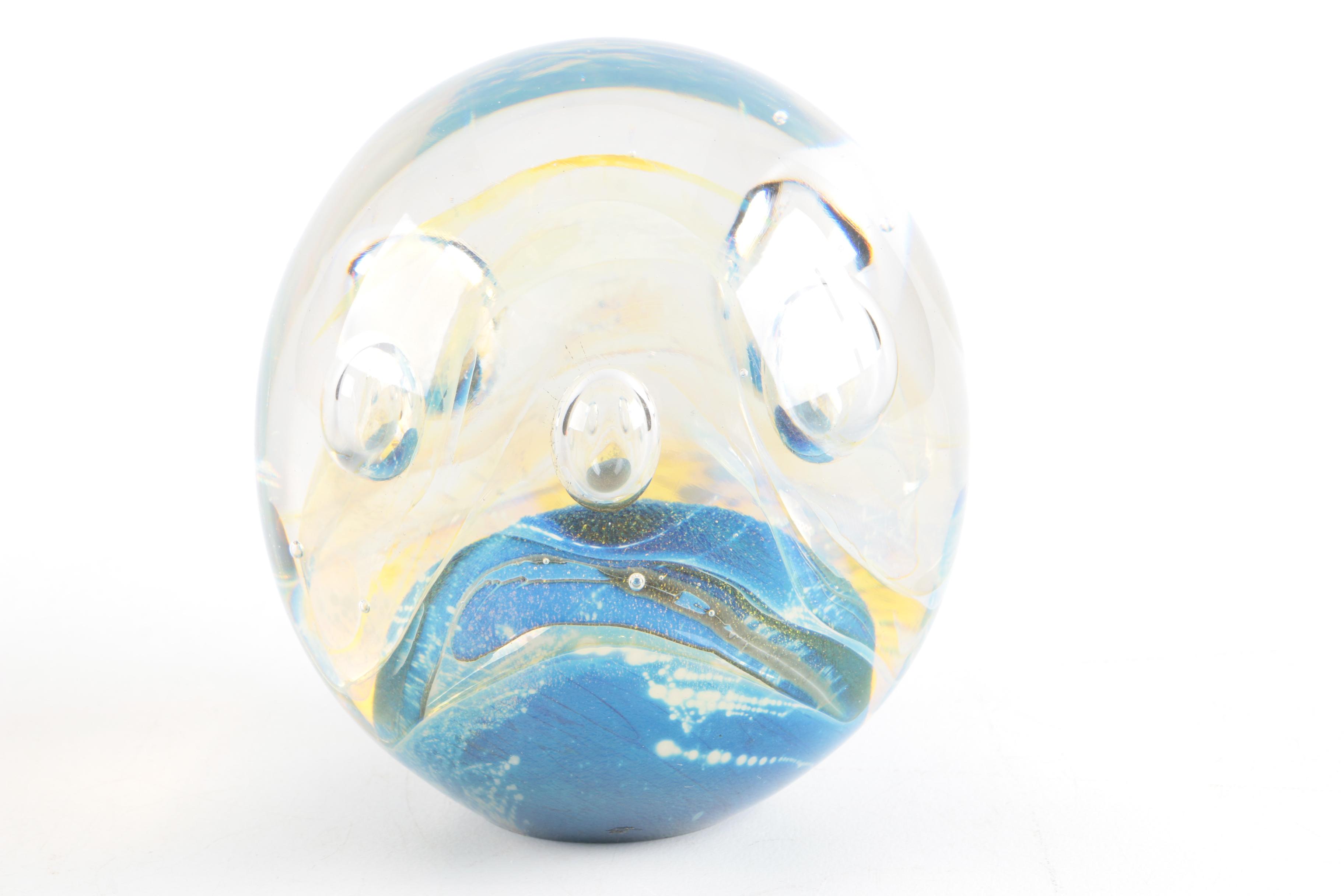Art Glass Paperweights Featuring Robert Eickholt