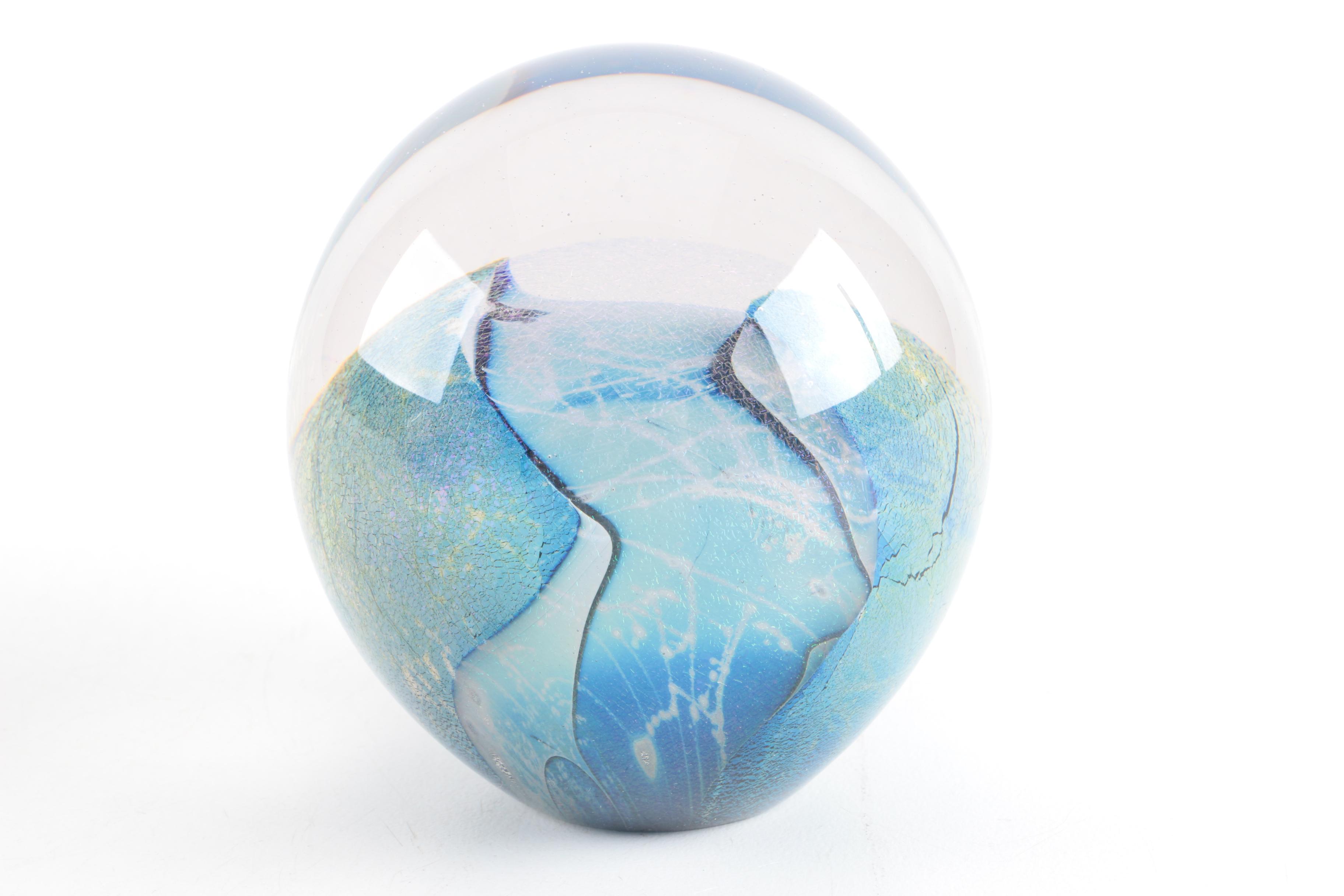 Art Glass Paperweights Featuring Robert Eickholt