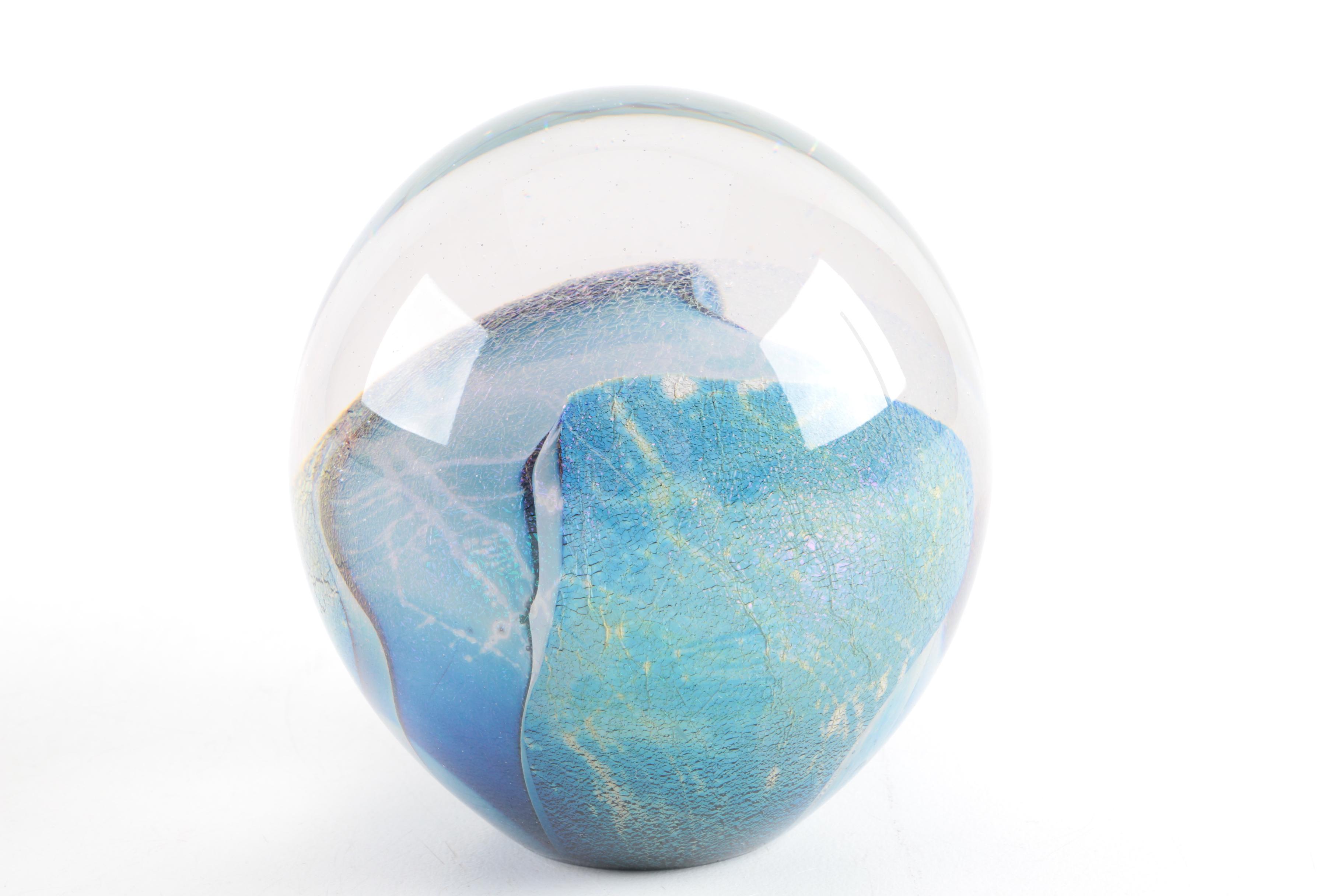Art Glass Paperweights Featuring Robert Eickholt