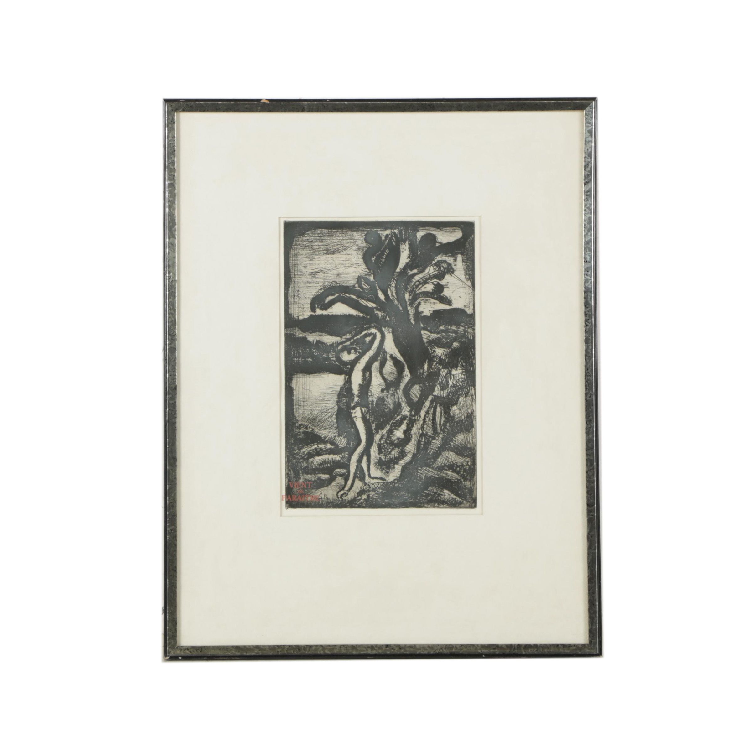 Etching After Georges Rouault "Frontispiece: Reincarnations du Pere Ubu (No.I)"