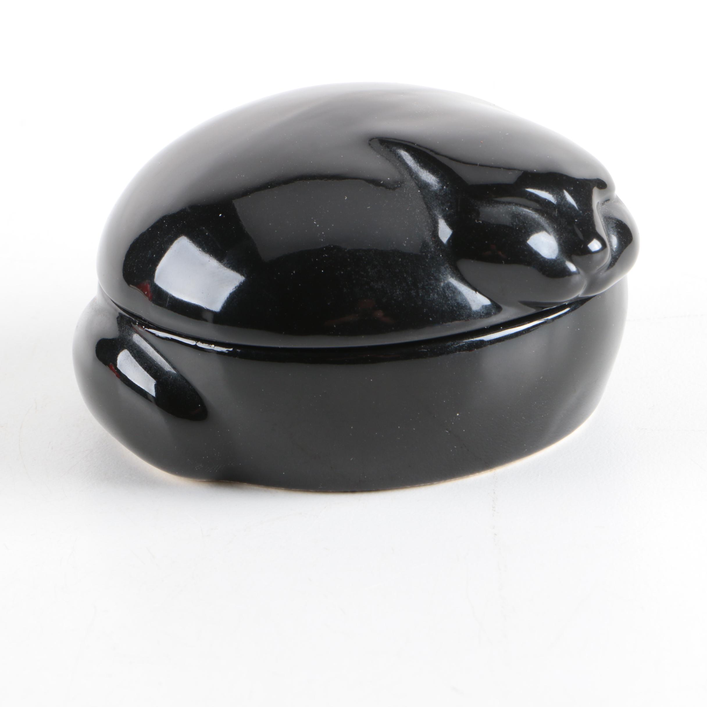 Tiffany & Co. Black Cat Trinket Box