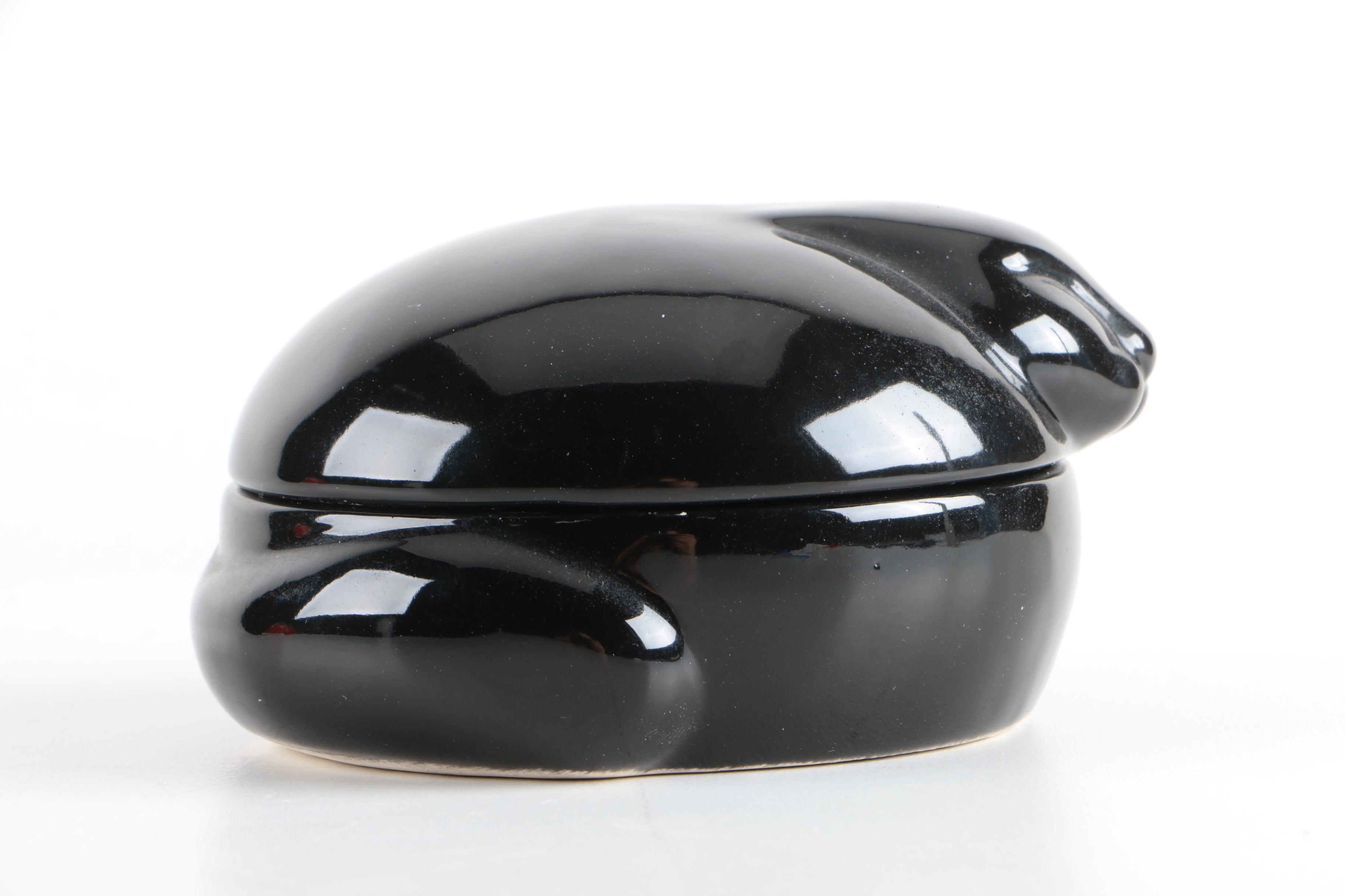 Tiffany & Co. Black Cat Trinket Box