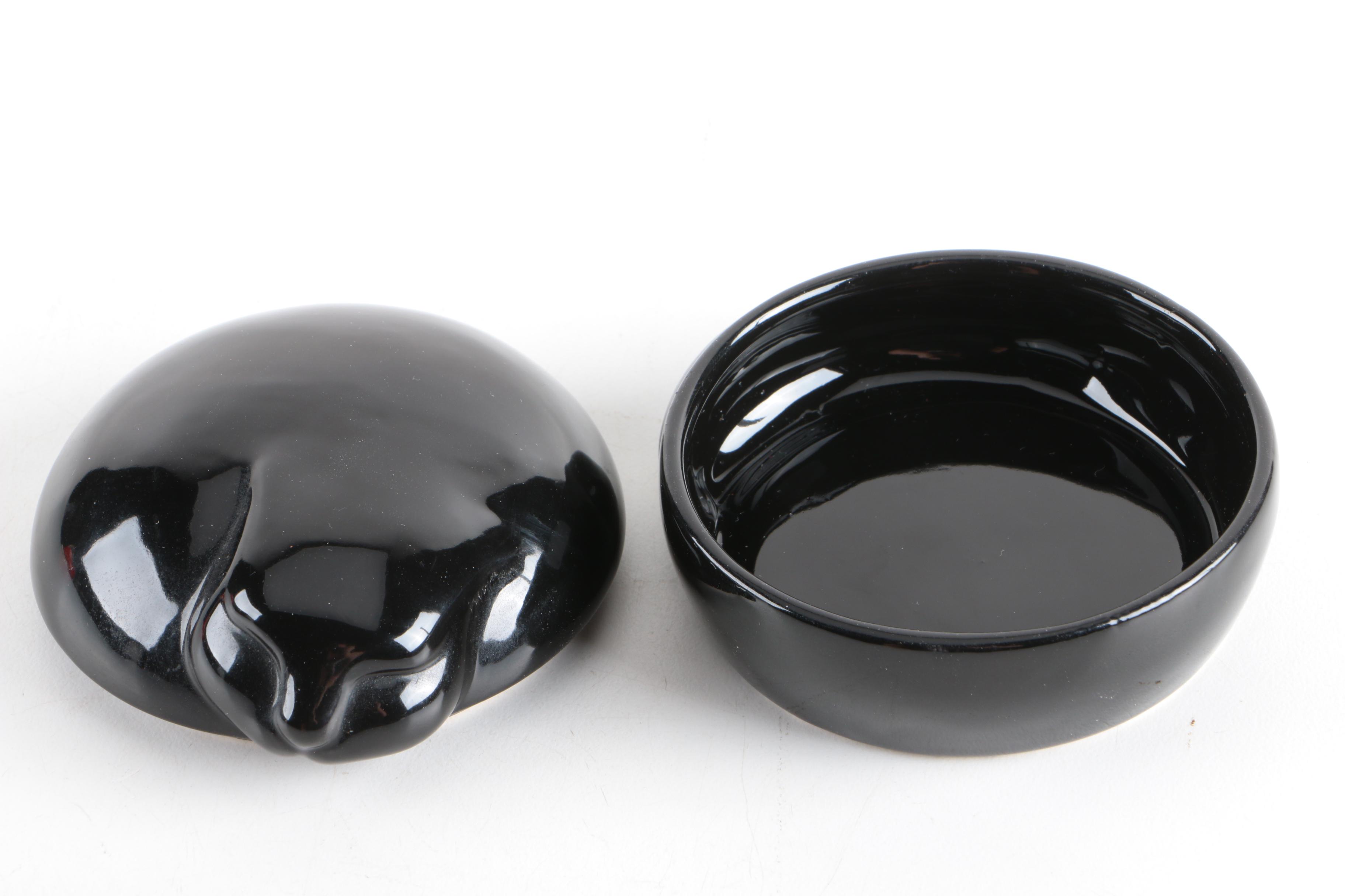 Tiffany & Co. Black Cat Trinket Box