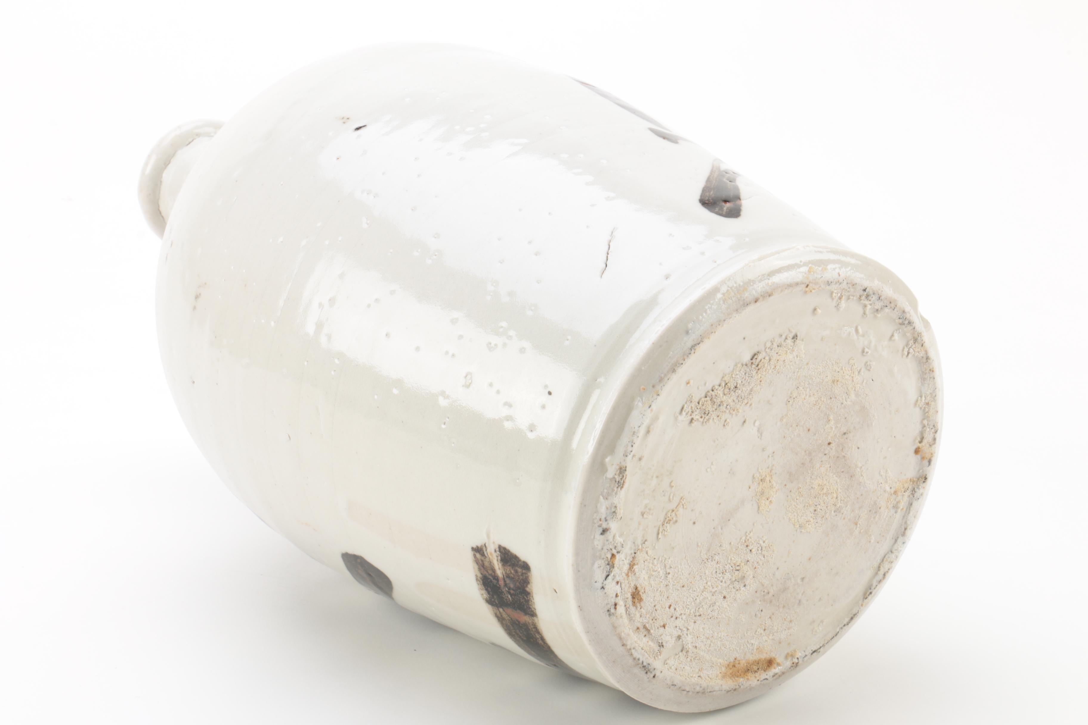 Japanese Stoneware Sake Bottle