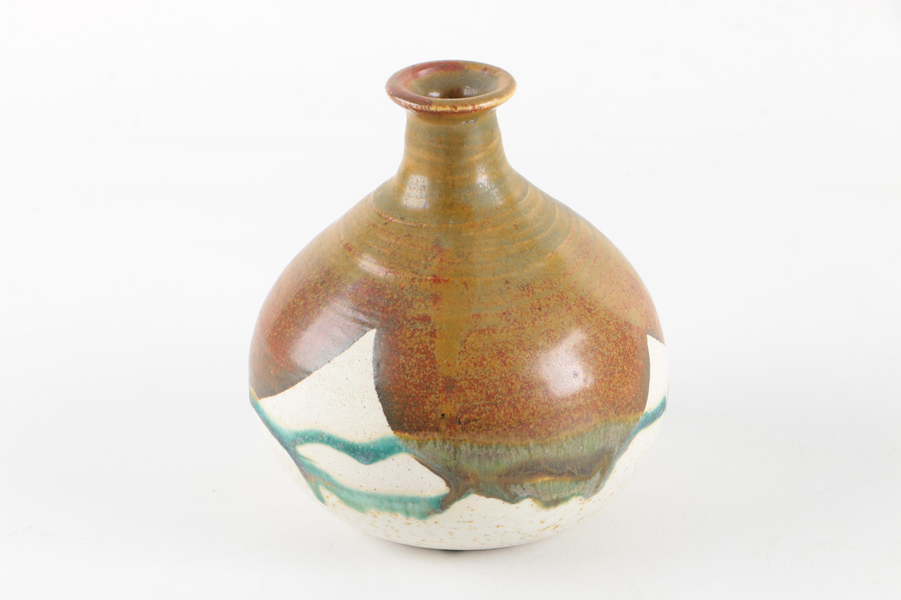 Art Pottery Bottles and a Vase