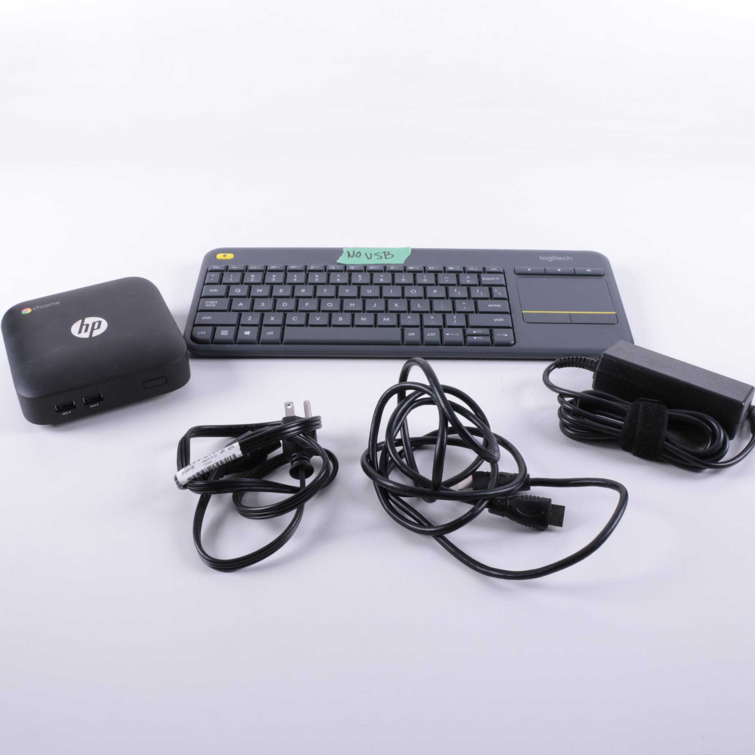 HP Chromebox with Keyboard