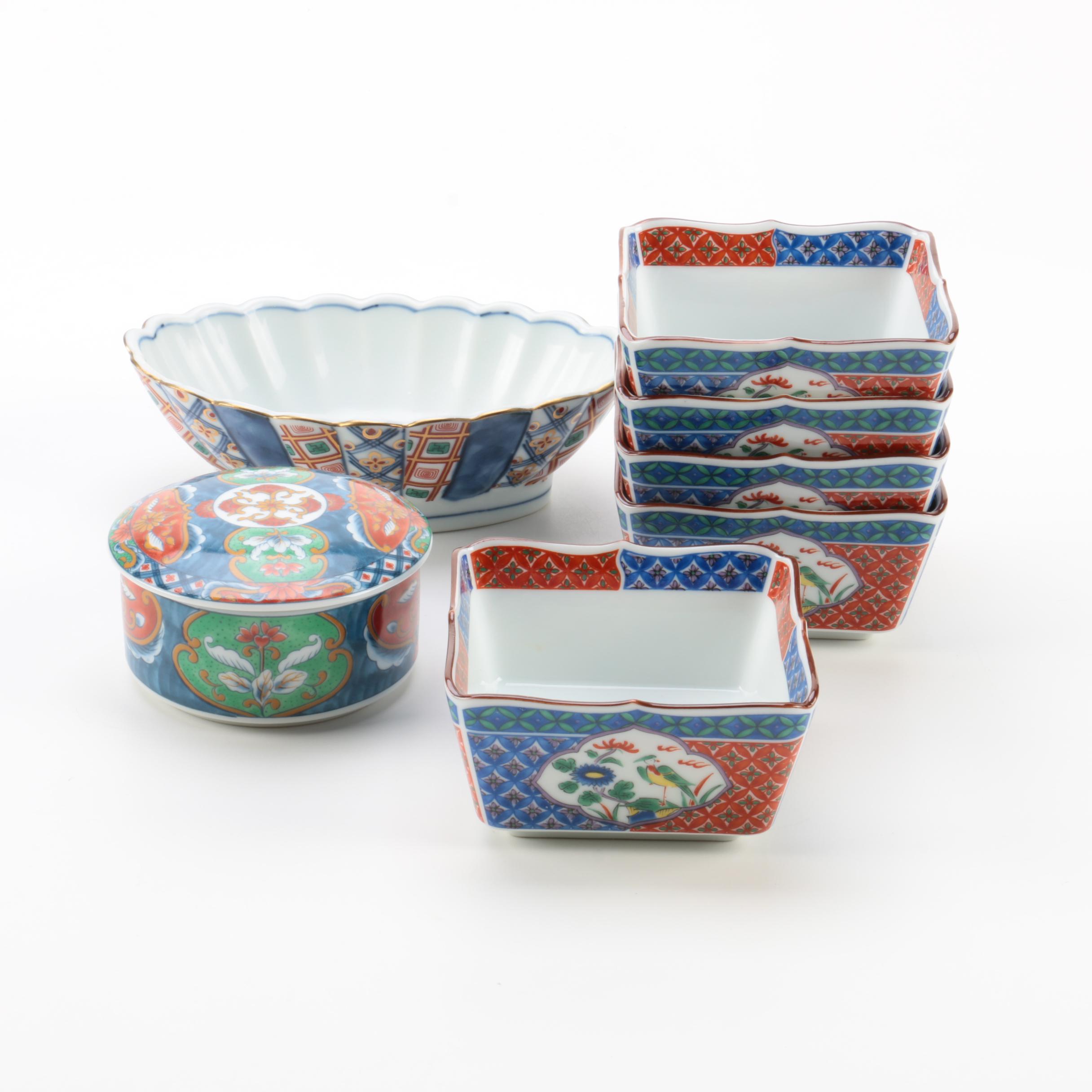 Japanese Imari Style Porcelain Tableware