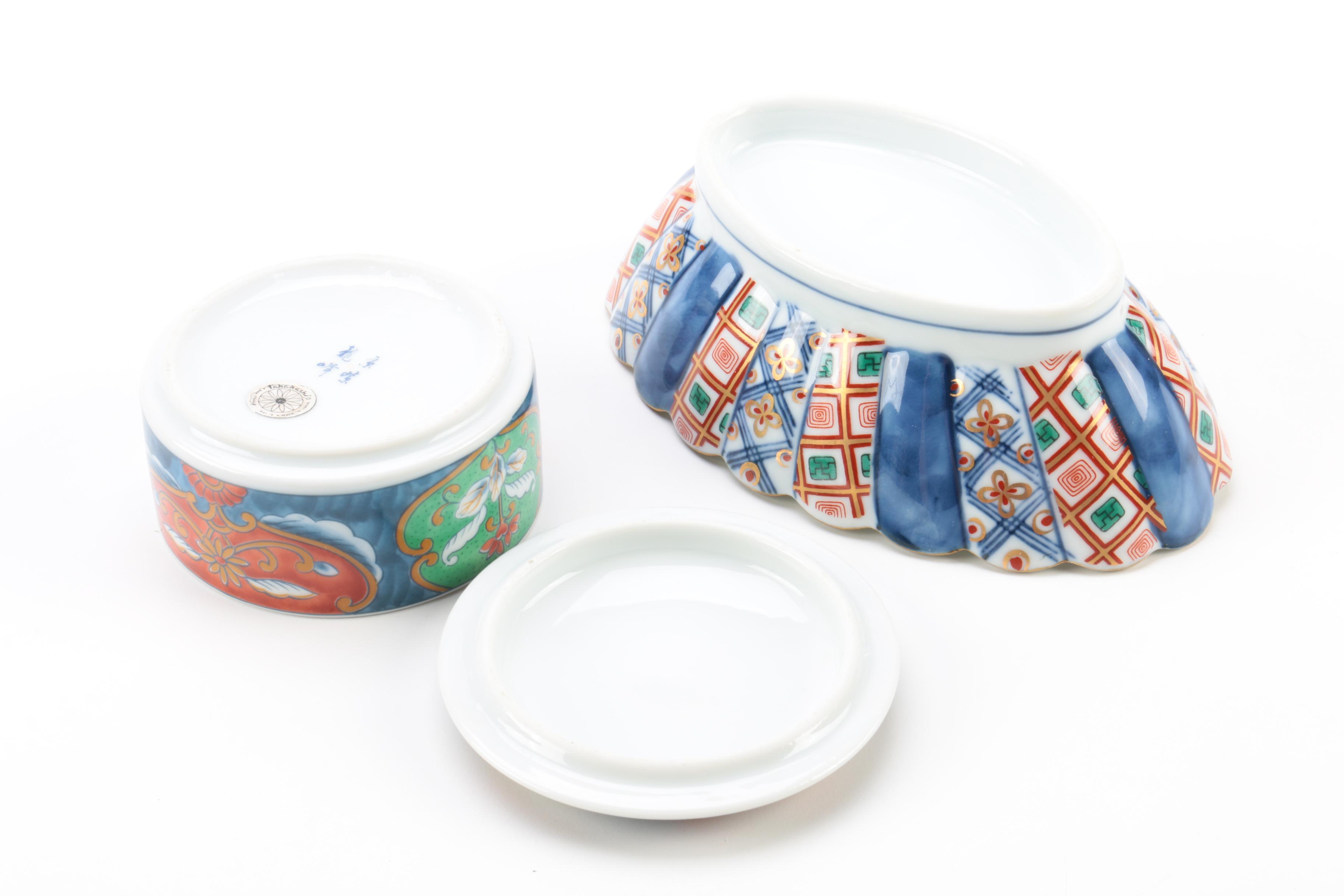 Japanese Imari Style Porcelain Tableware