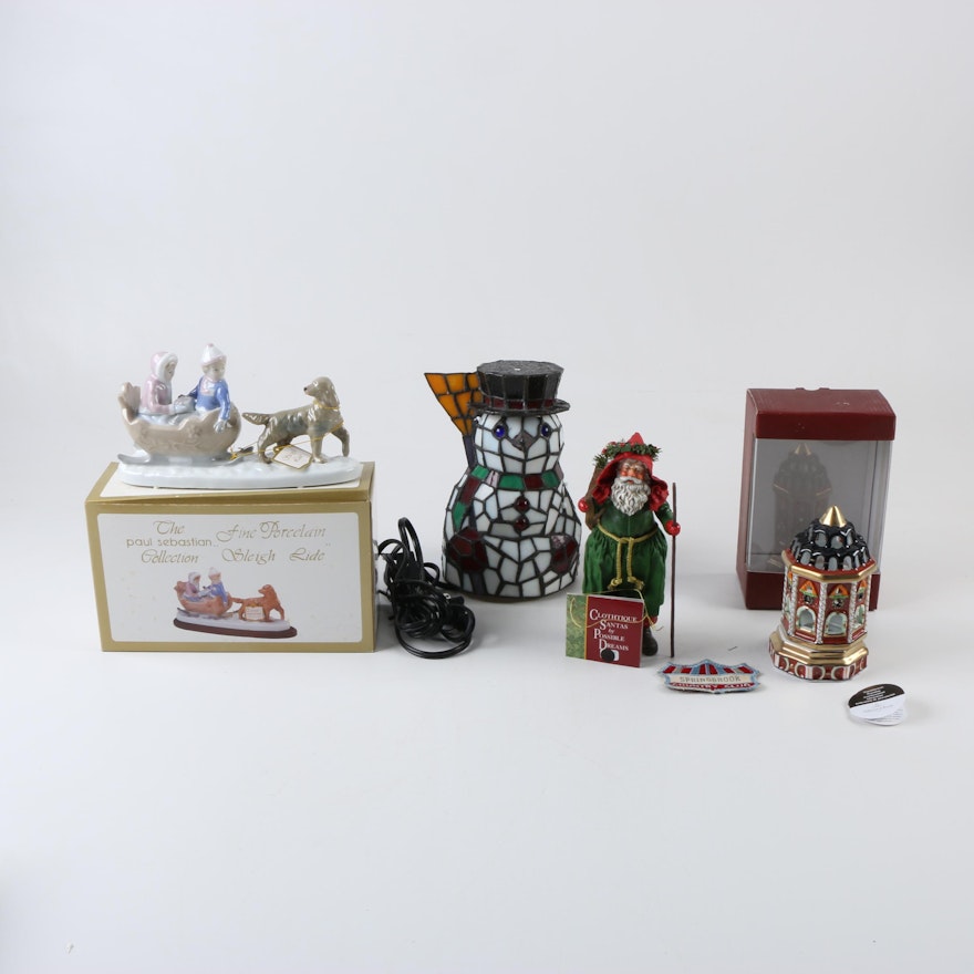 Christmas Lamp and Decorations featuring Paul Sebastian