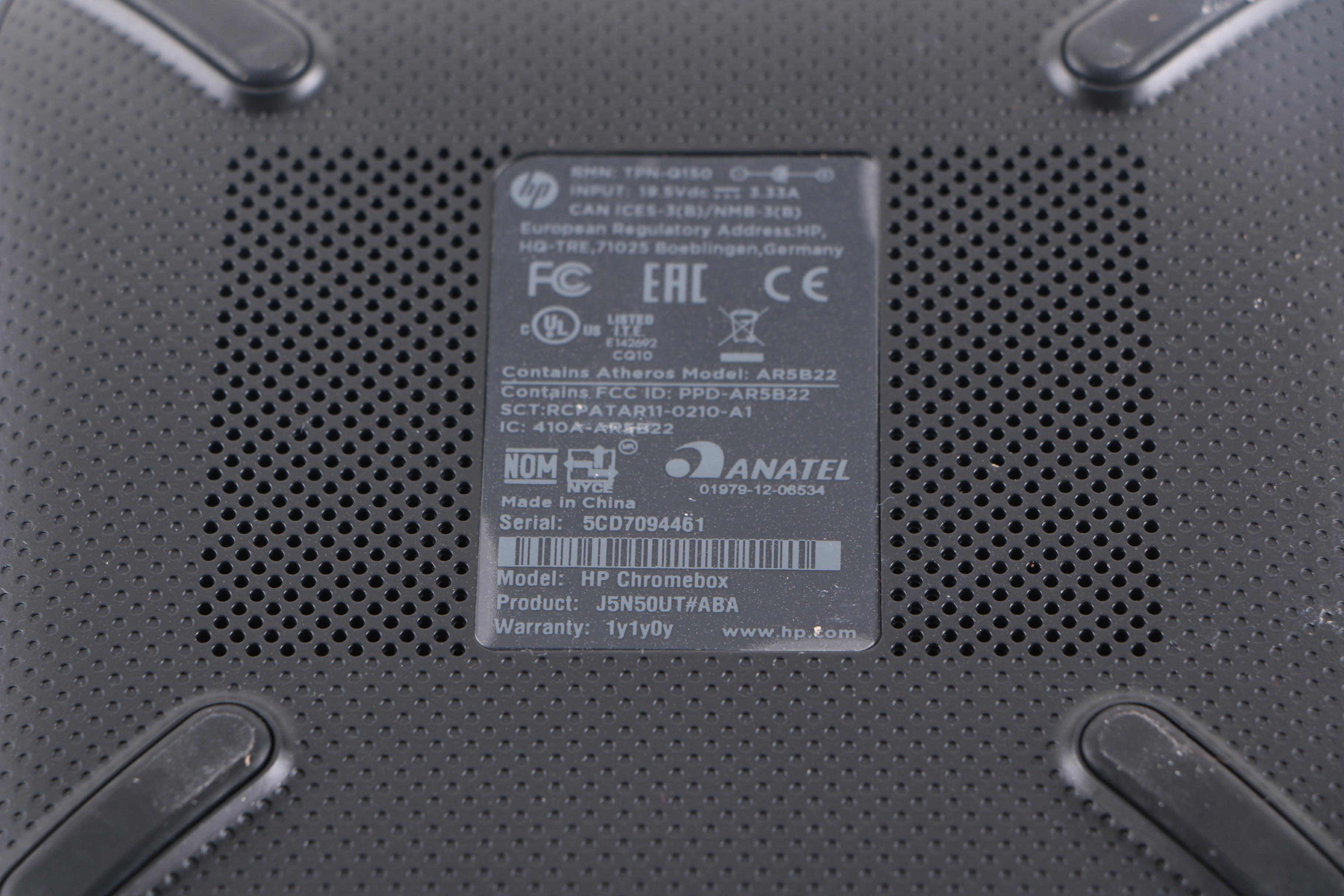 HP Chromebox Computer