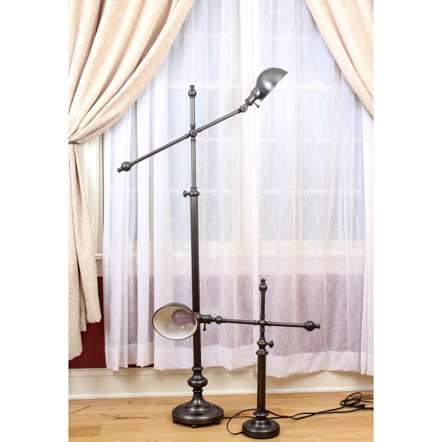 Cantilever Floor Lamp with Matching Desk Lamp