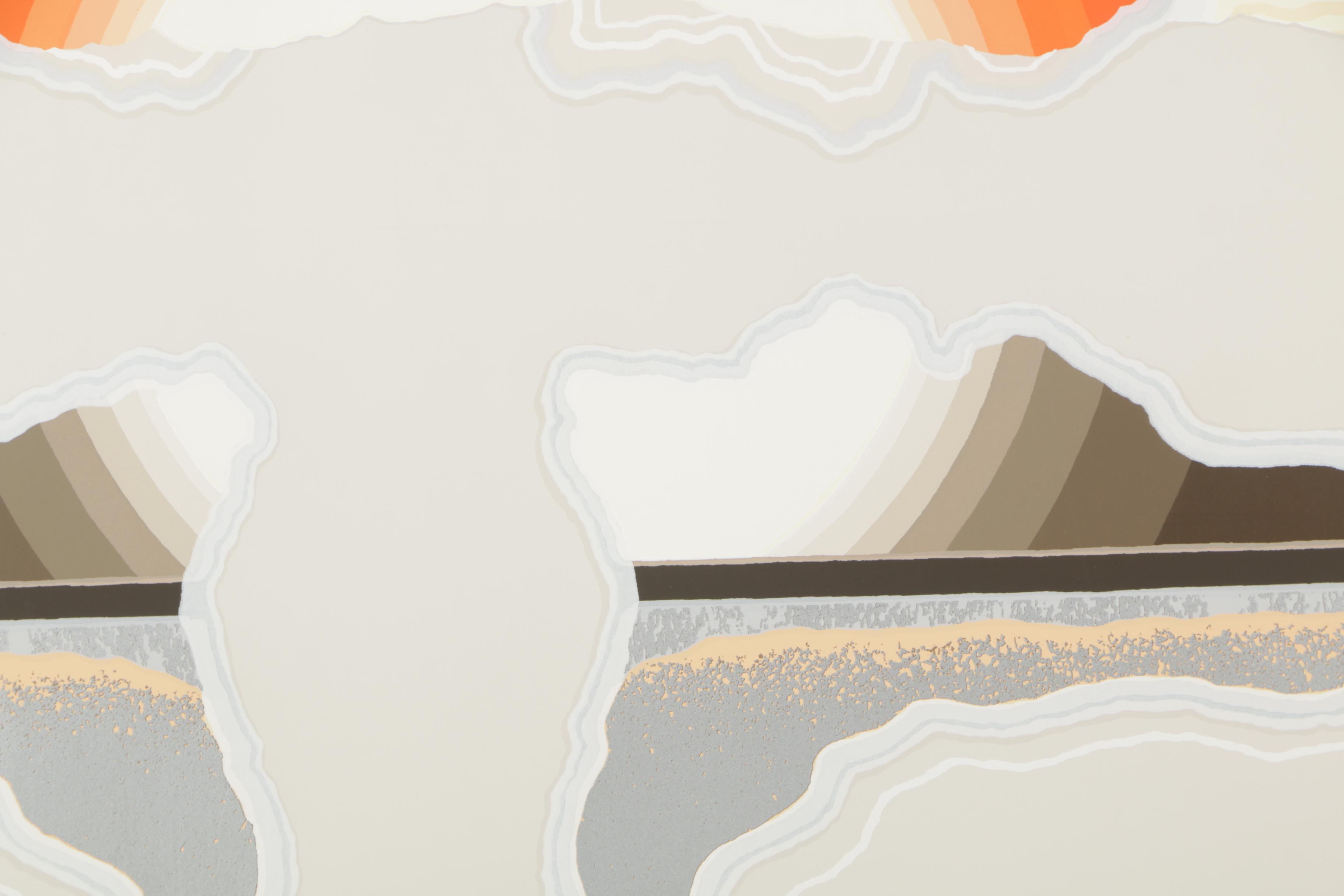 Richard Gilbert 1976 Serigraph "Last of the Verticals"