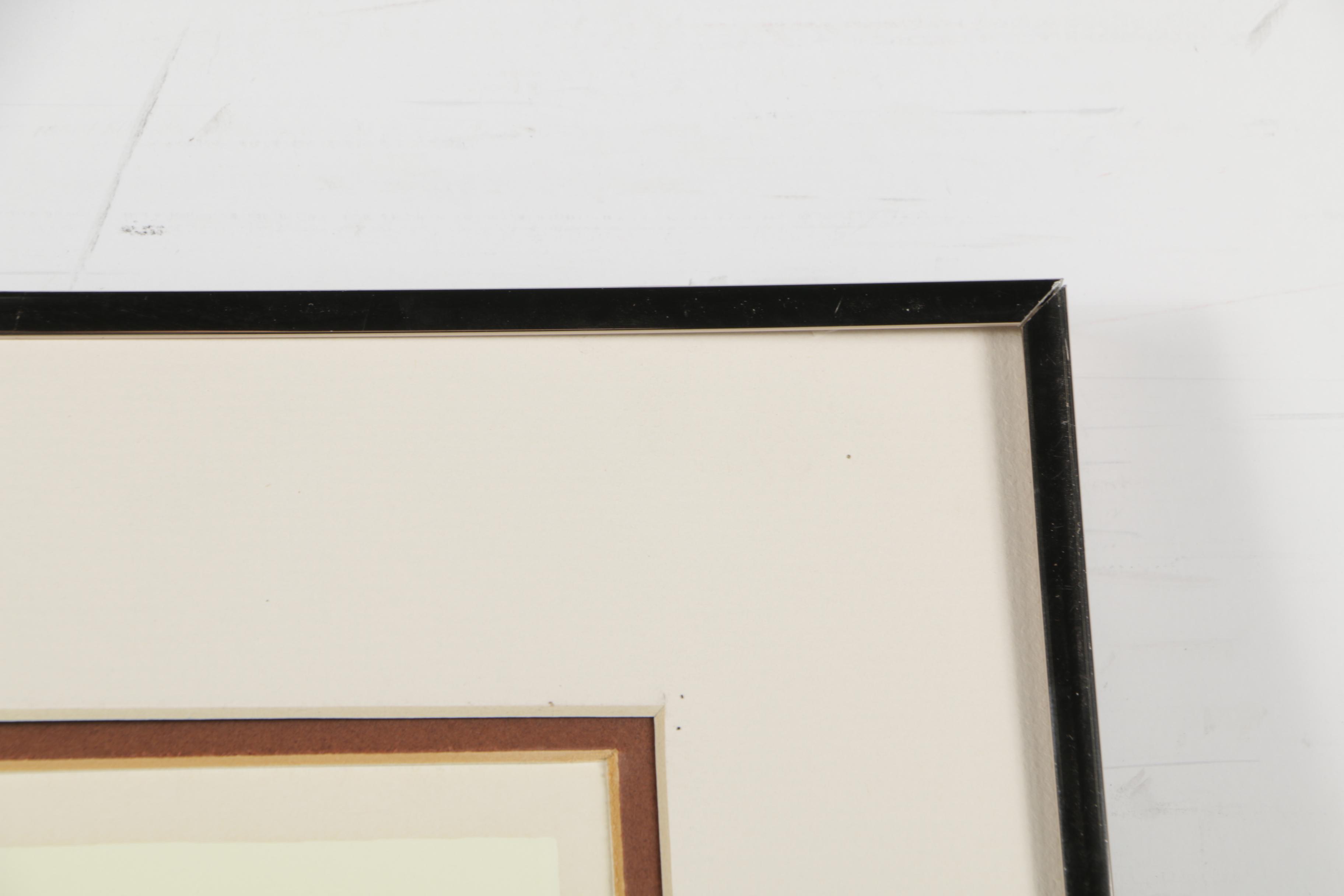 Richard Gilbert 1976 Serigraph "Last of the Verticals"