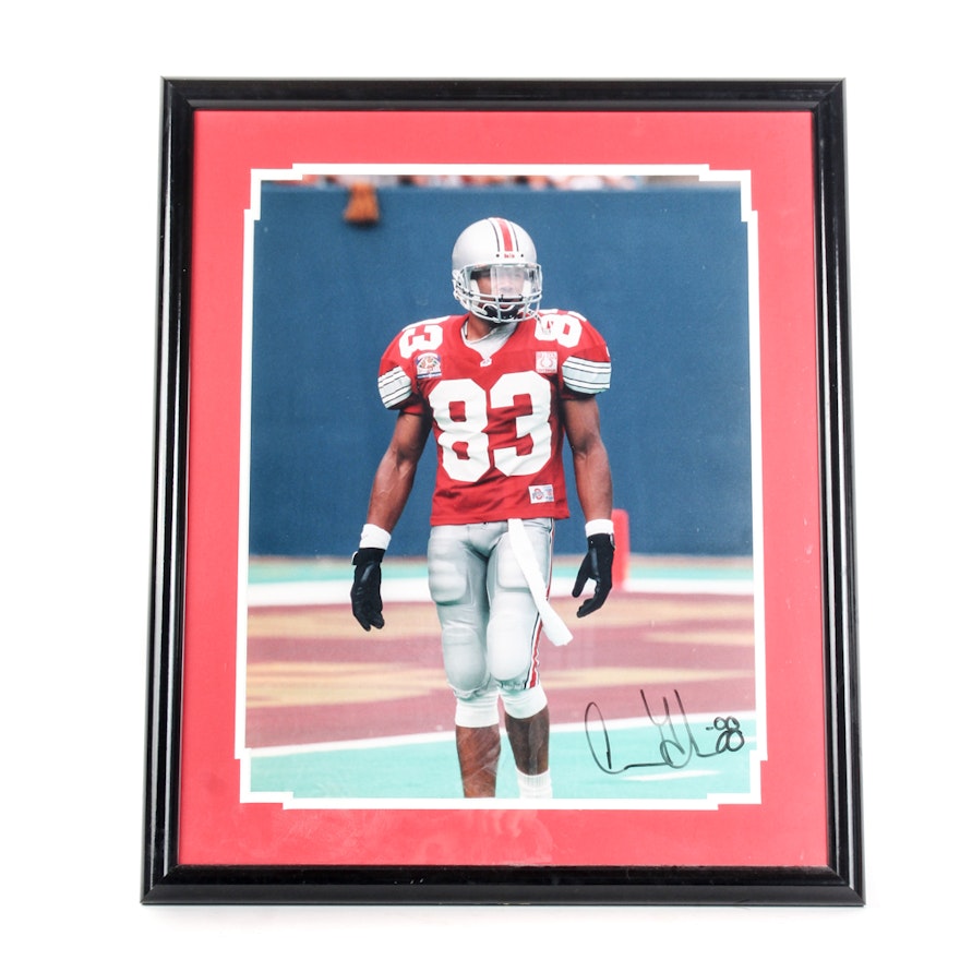 Terry Glenn Autographed Ohio State Buckeyes Photo Print