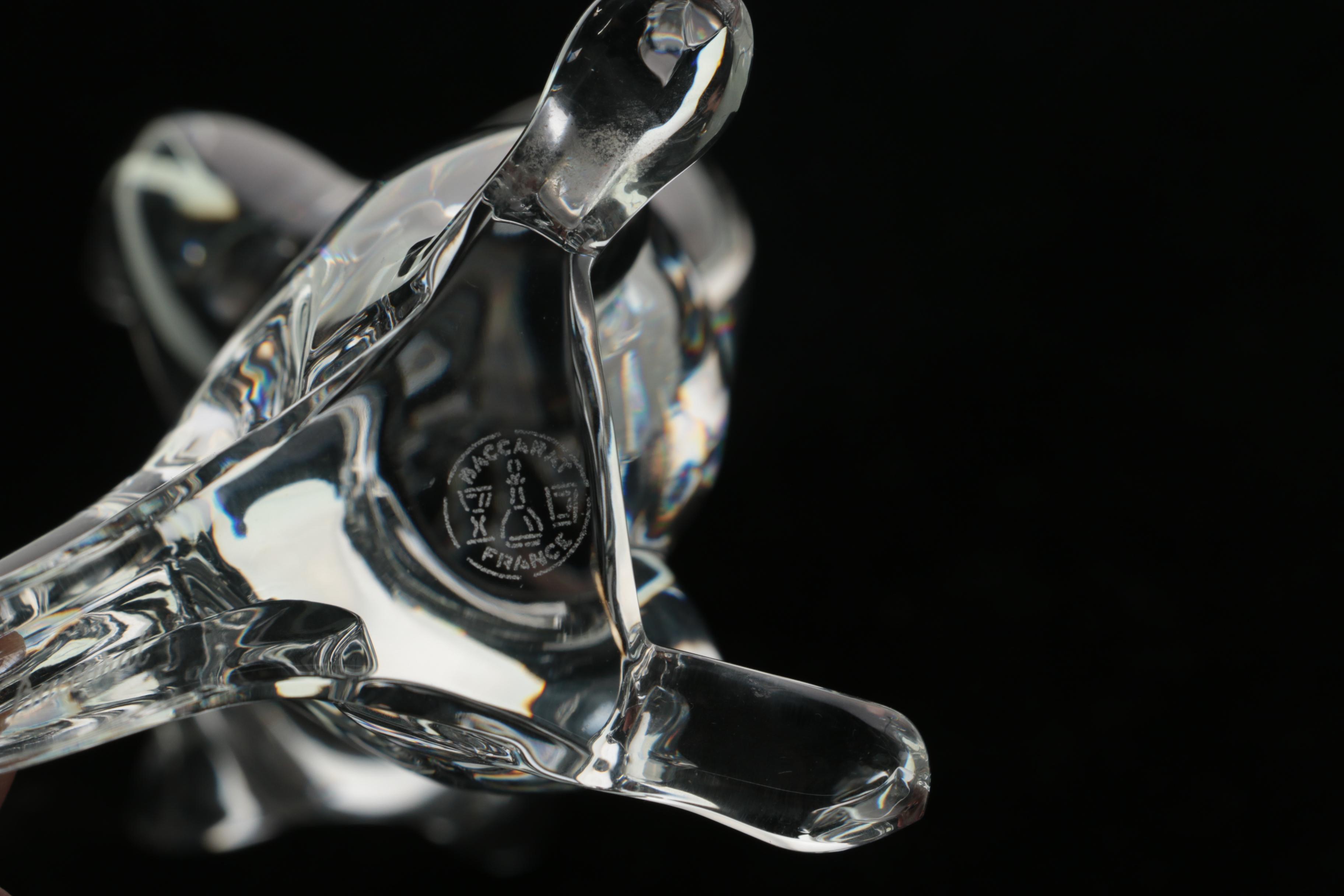 Baccarat Cat Figurine