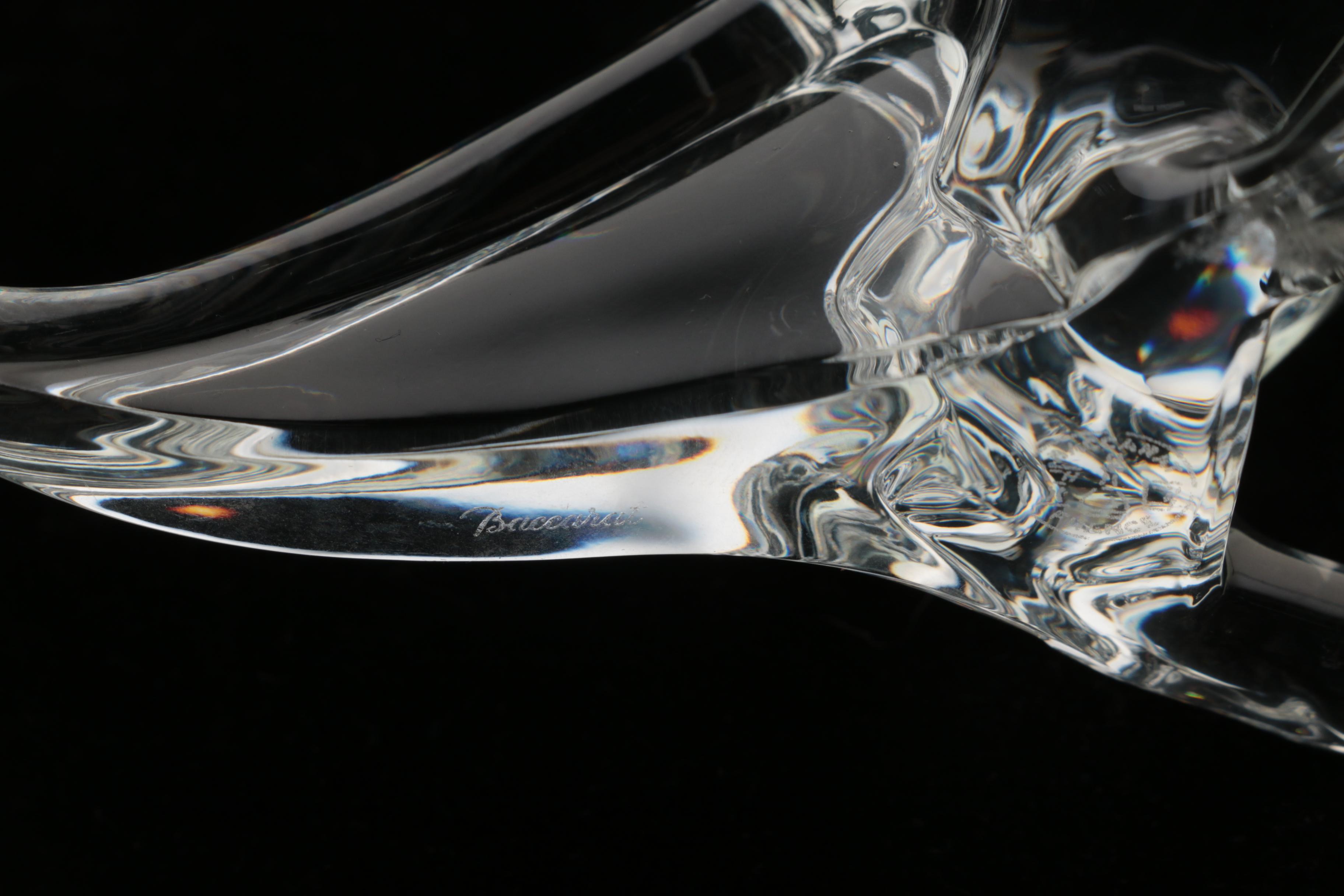 Baccarat Cat Figurine