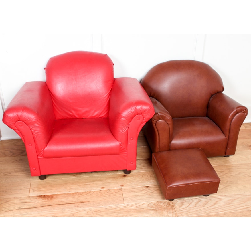 Faux Leather Children Chairs