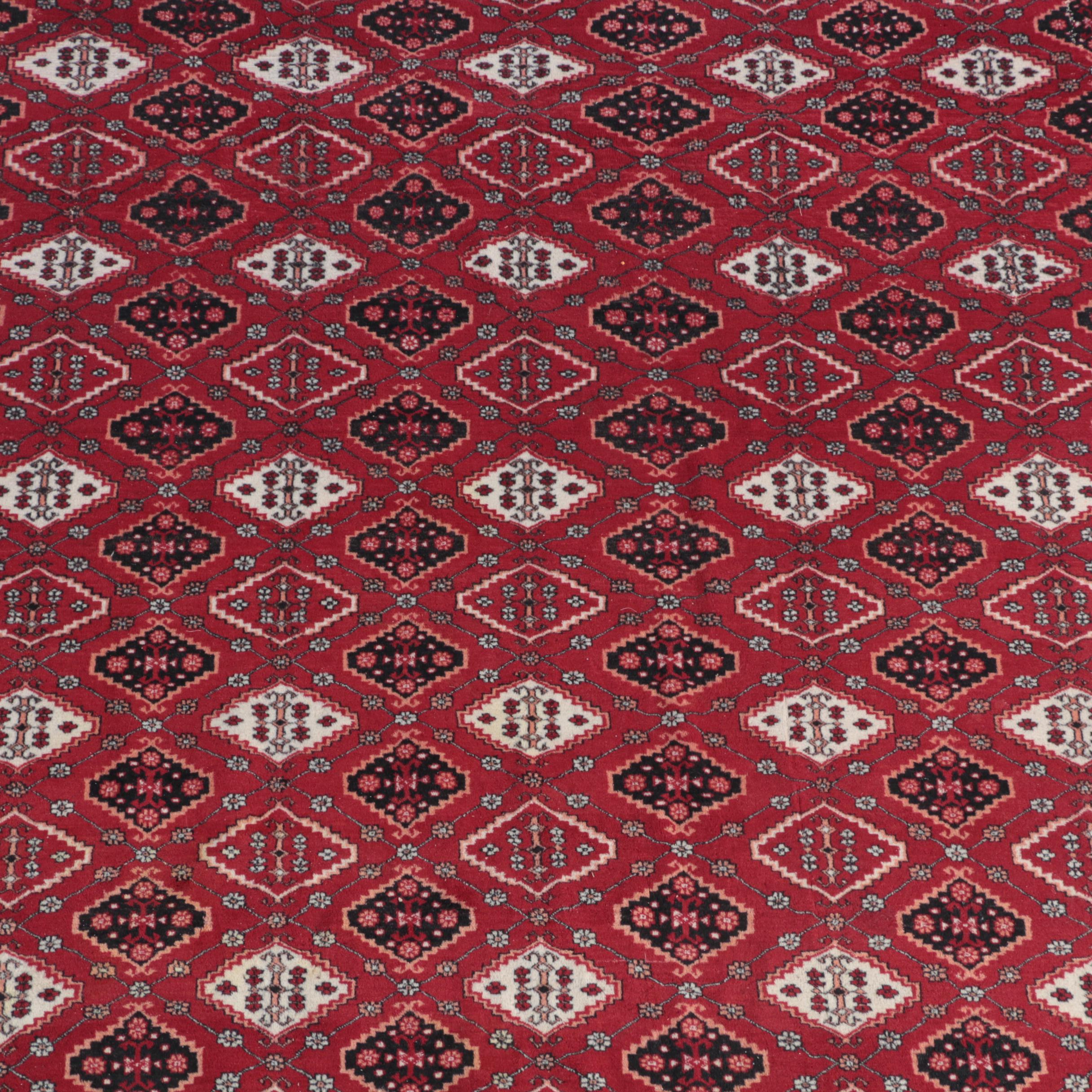 Vintage Hand-Knotted Caucasian Wool Room Size Rug