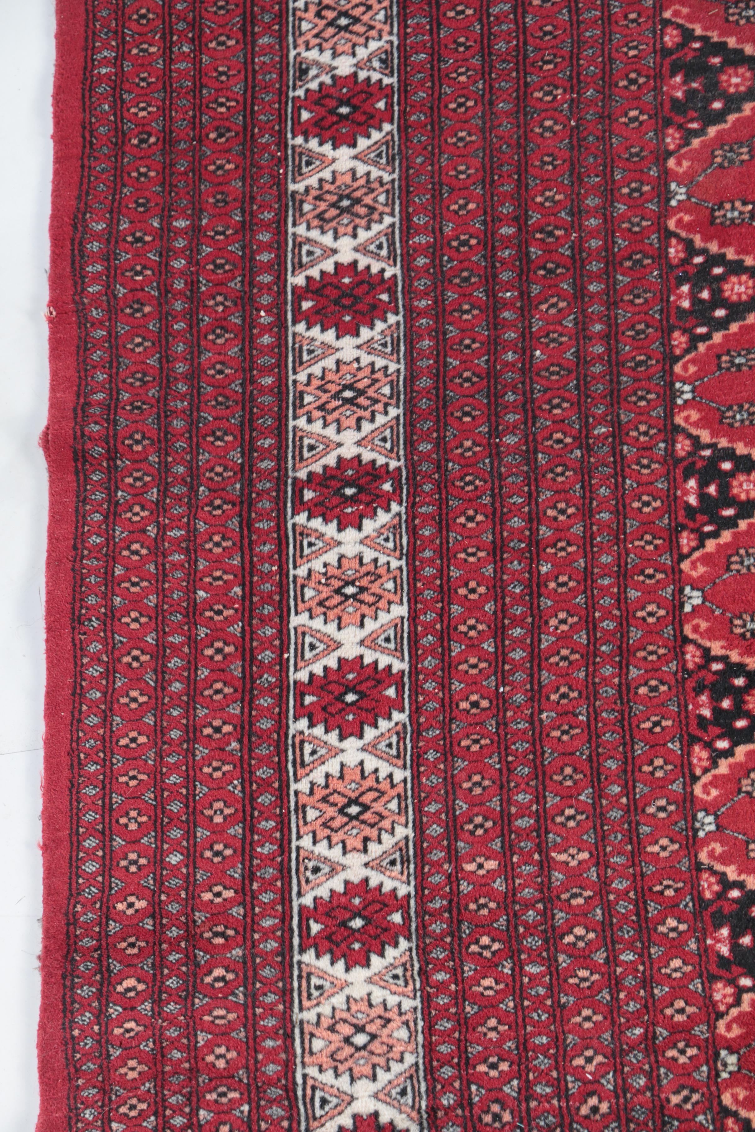 Vintage Hand-Knotted Caucasian Wool Room Size Rug