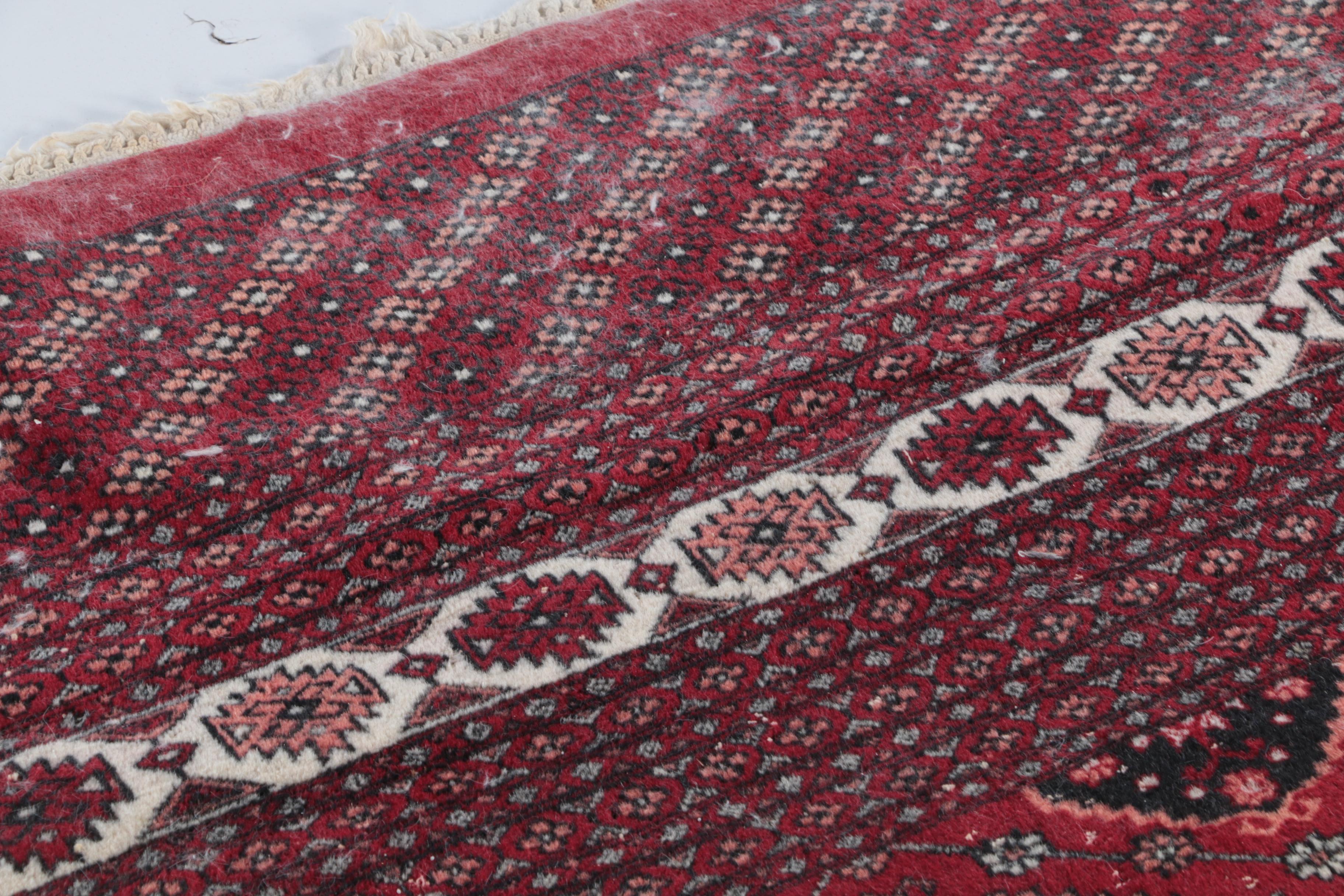 Vintage Hand-Knotted Caucasian Wool Room Size Rug