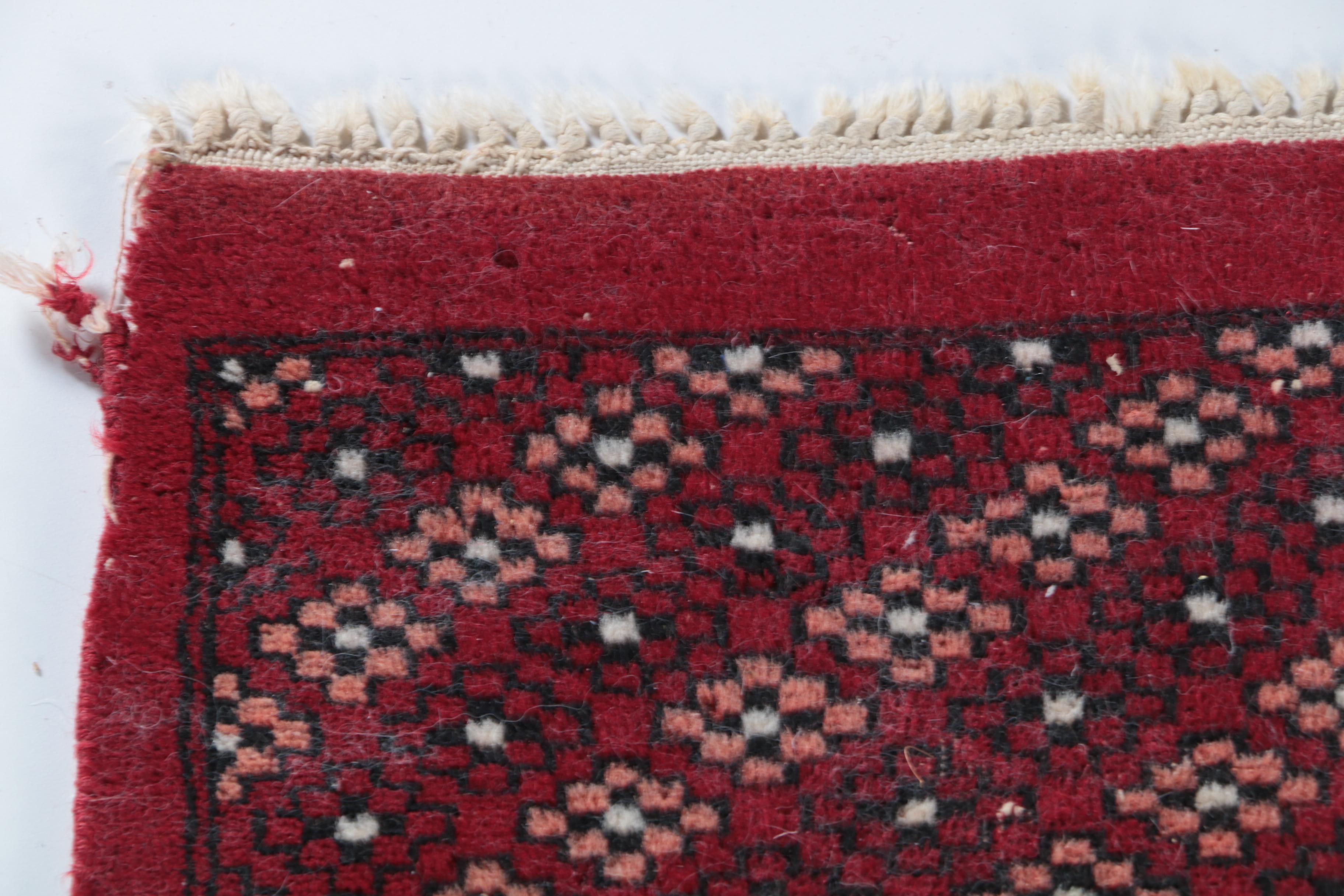 Vintage Hand-Knotted Caucasian Wool Room Size Rug