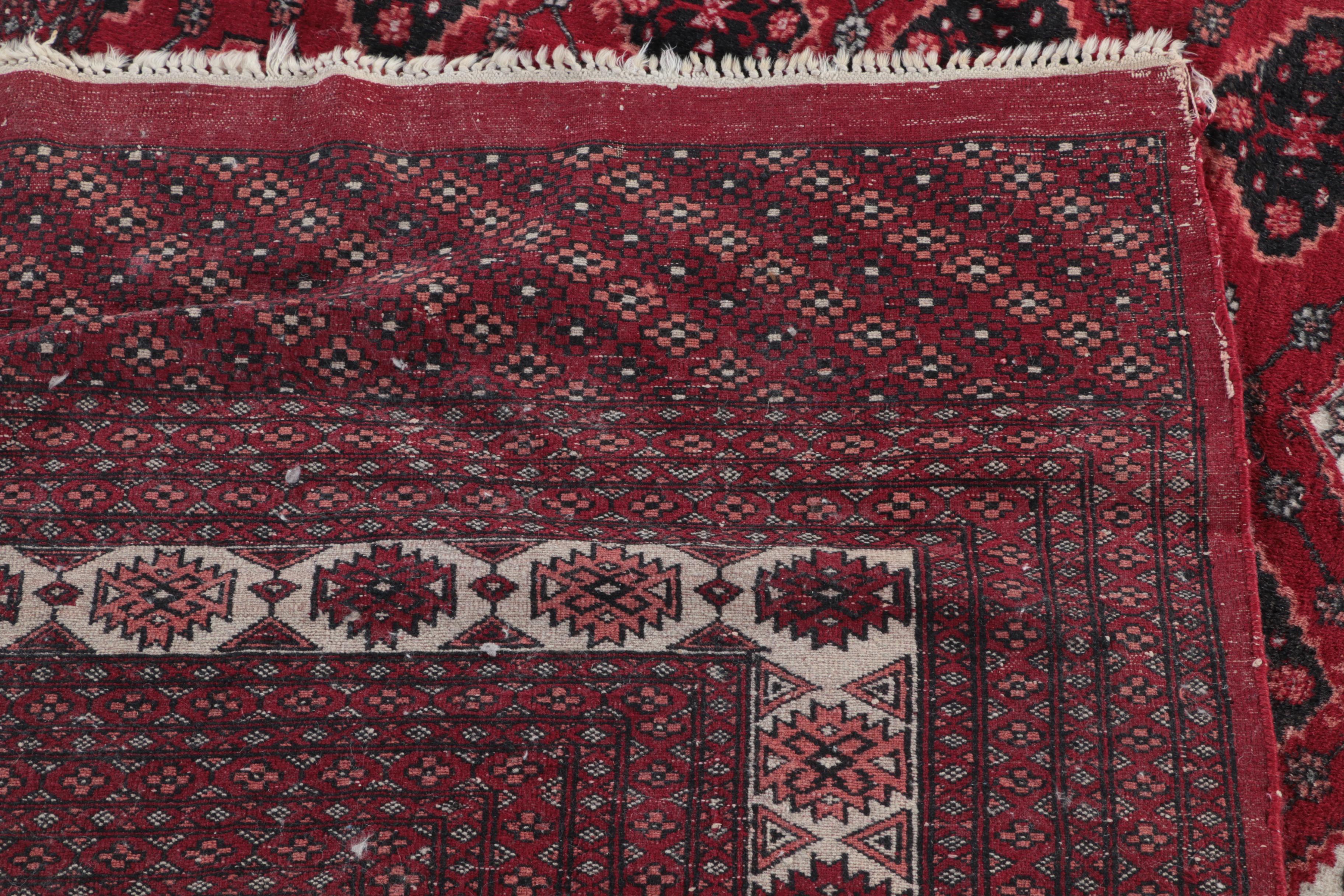 Vintage Hand-Knotted Caucasian Wool Room Size Rug