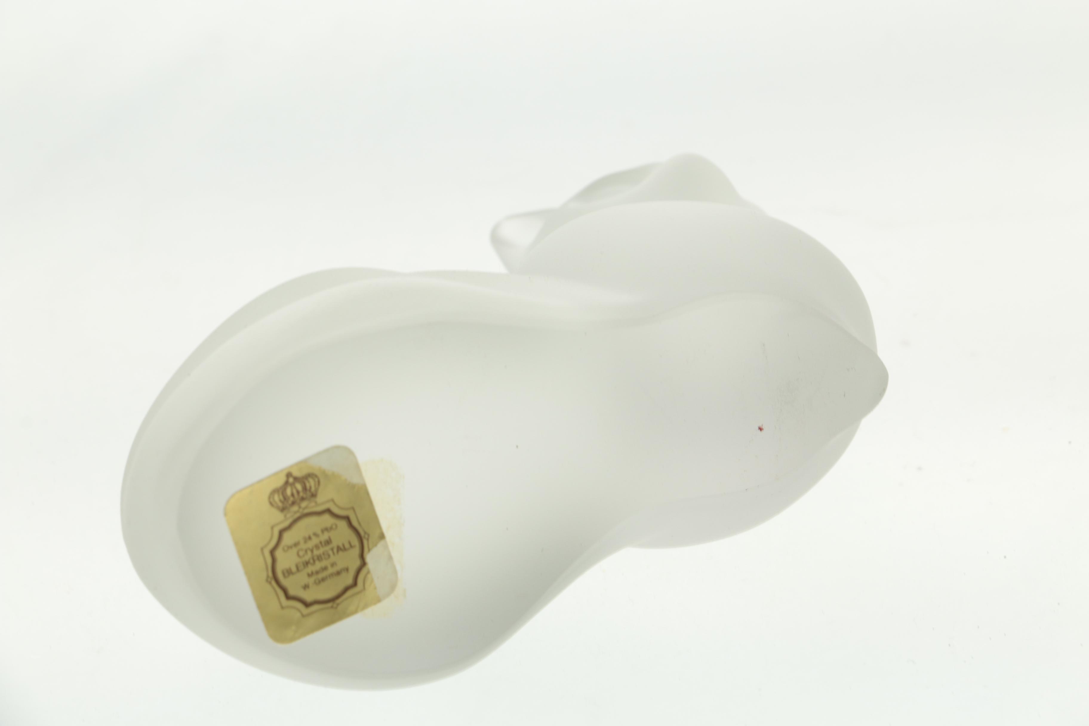 Steuben Glass and Vintage Bleikristall Cat Figurines