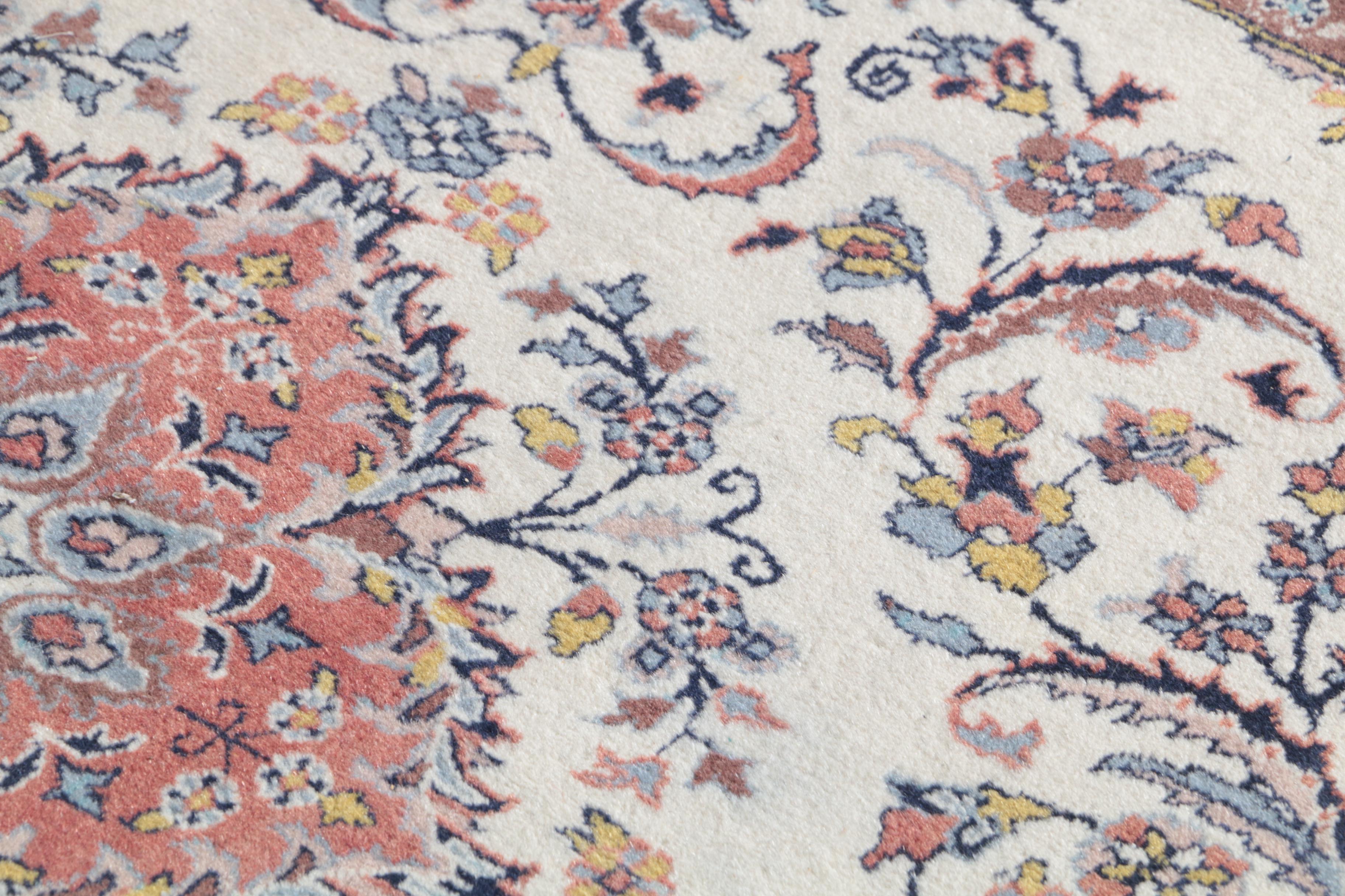 Hand-Knotted Indo-Persian Wool Area Rug