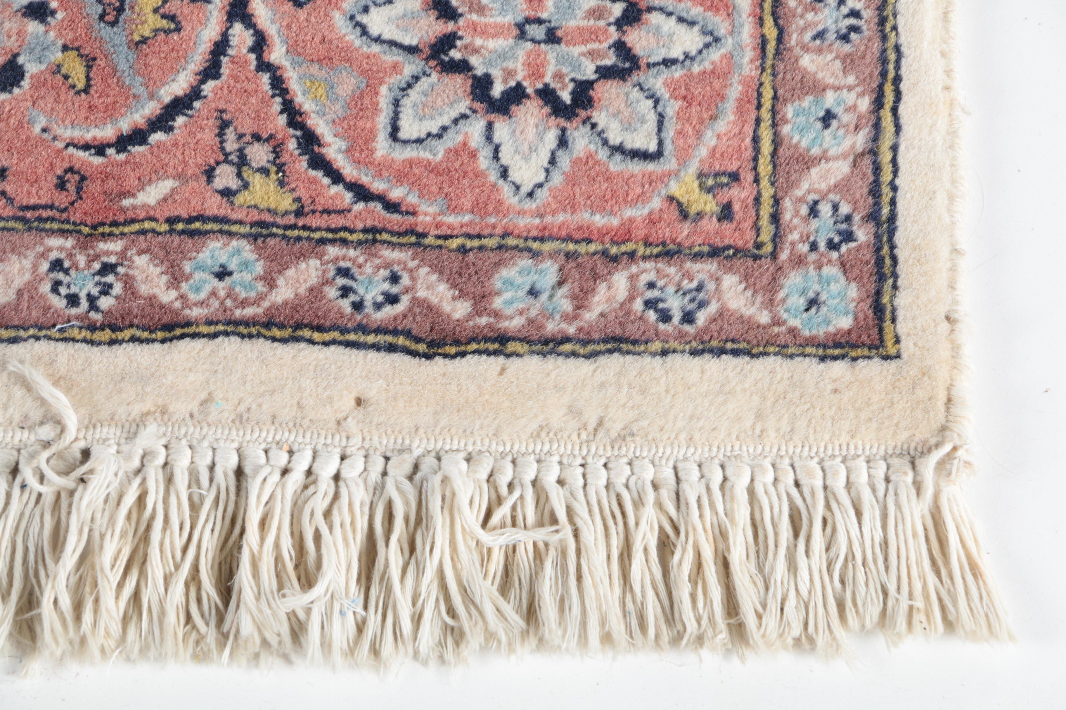 Hand-Knotted Indo-Persian Wool Area Rug