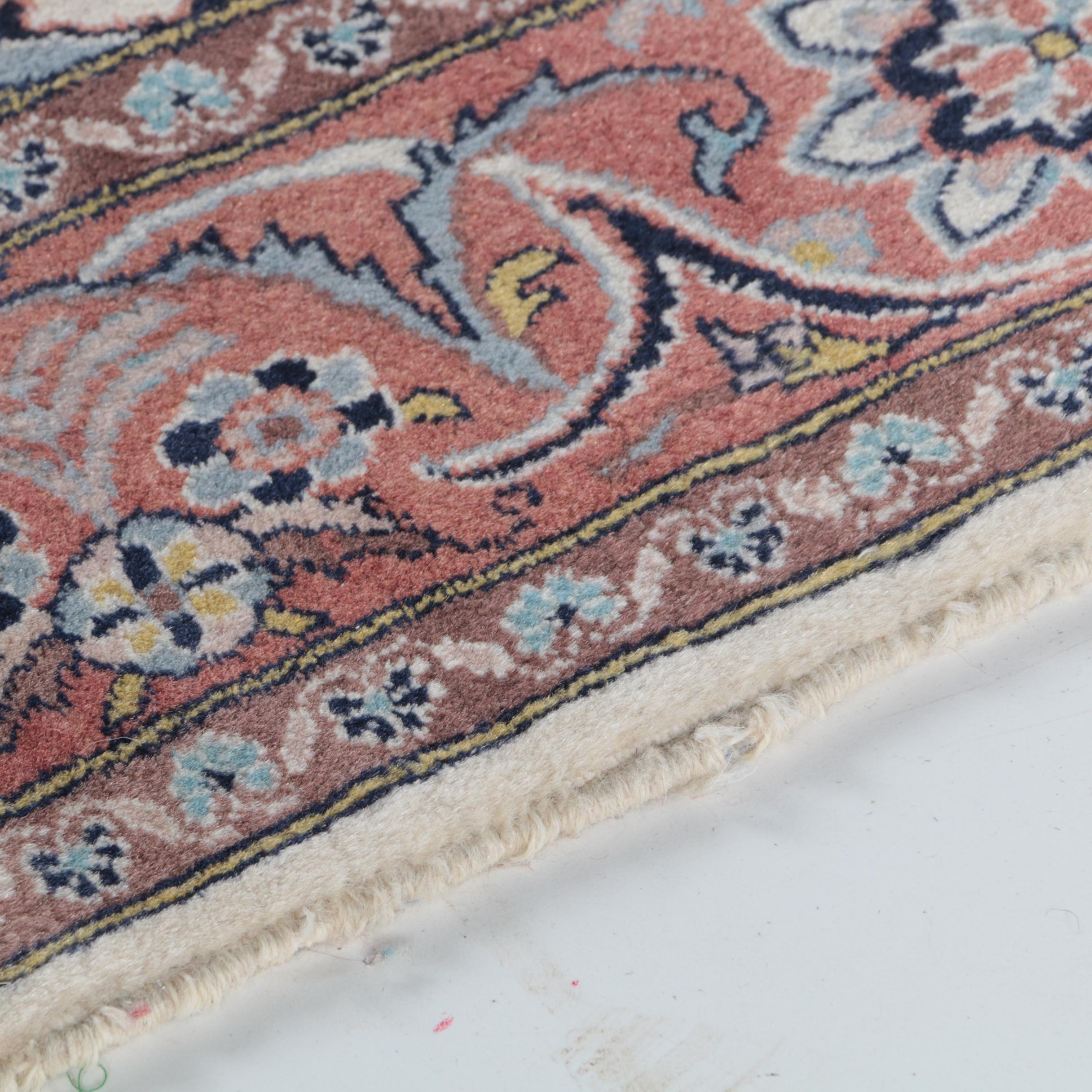 Hand-Knotted Indo-Persian Wool Area Rug