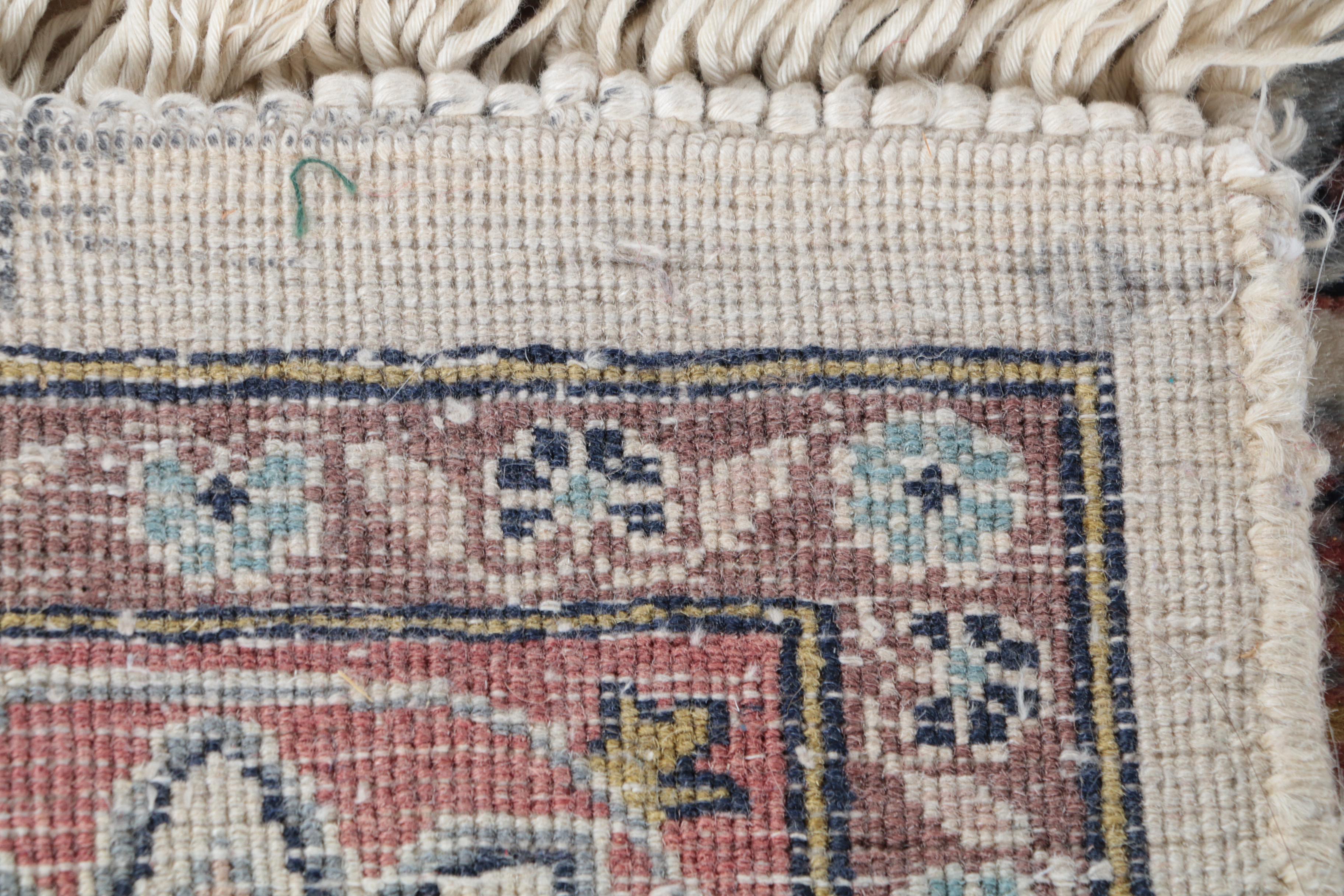 Hand-Knotted Indo-Persian Wool Area Rug