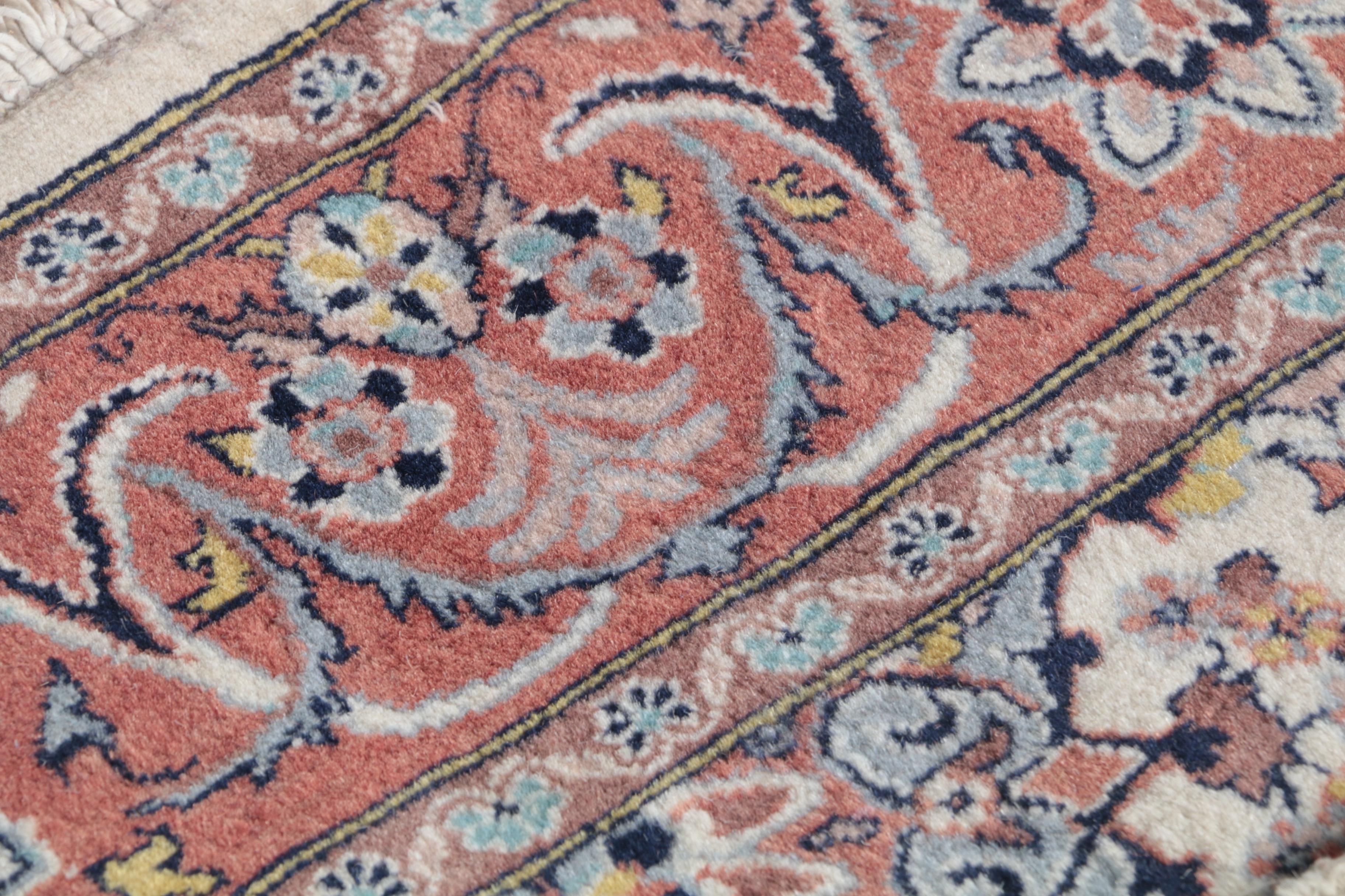Hand-Knotted Indo-Persian Wool Area Rug