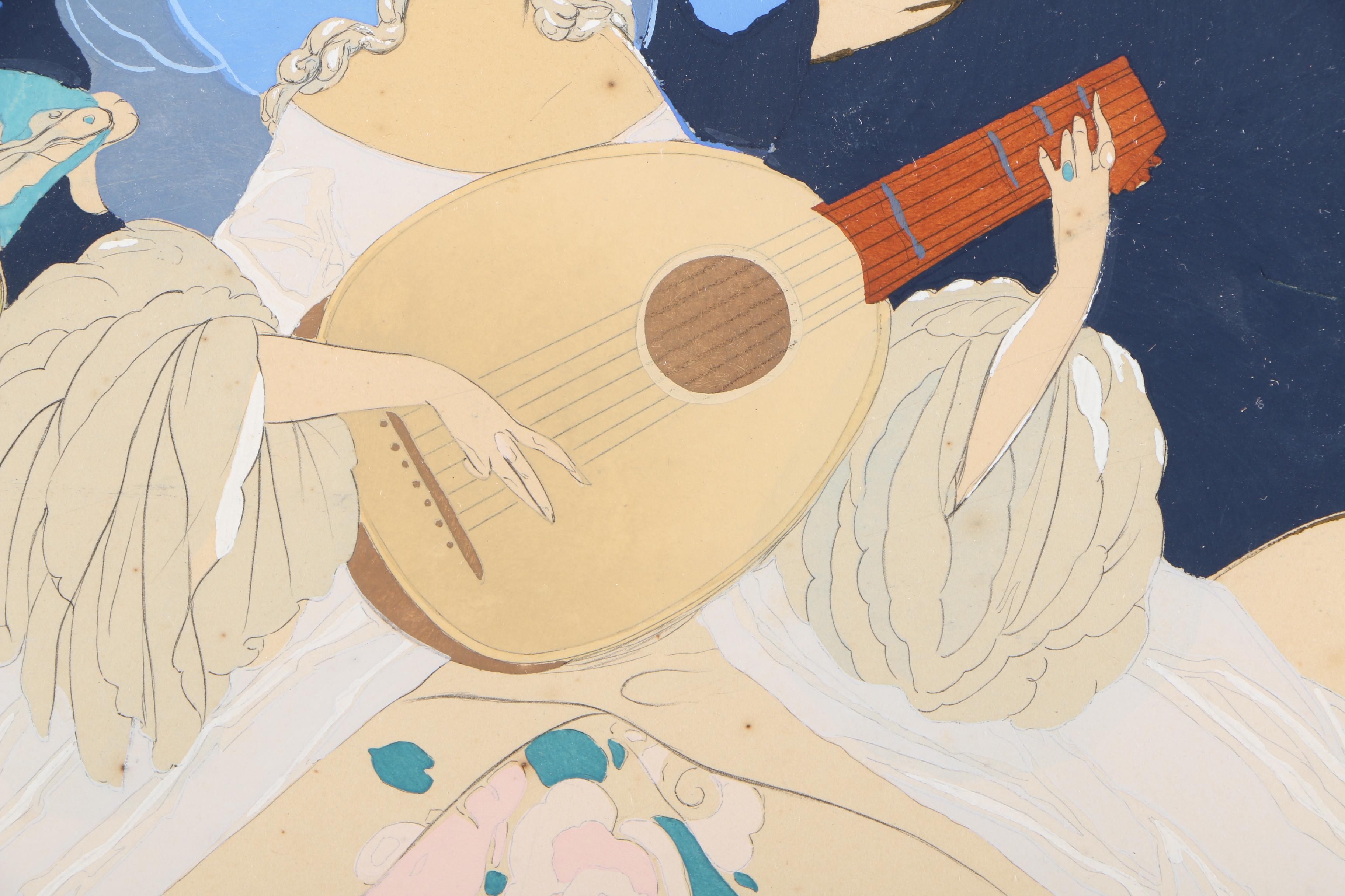 Umberto Brunelleschi Pochoir "The Duet"